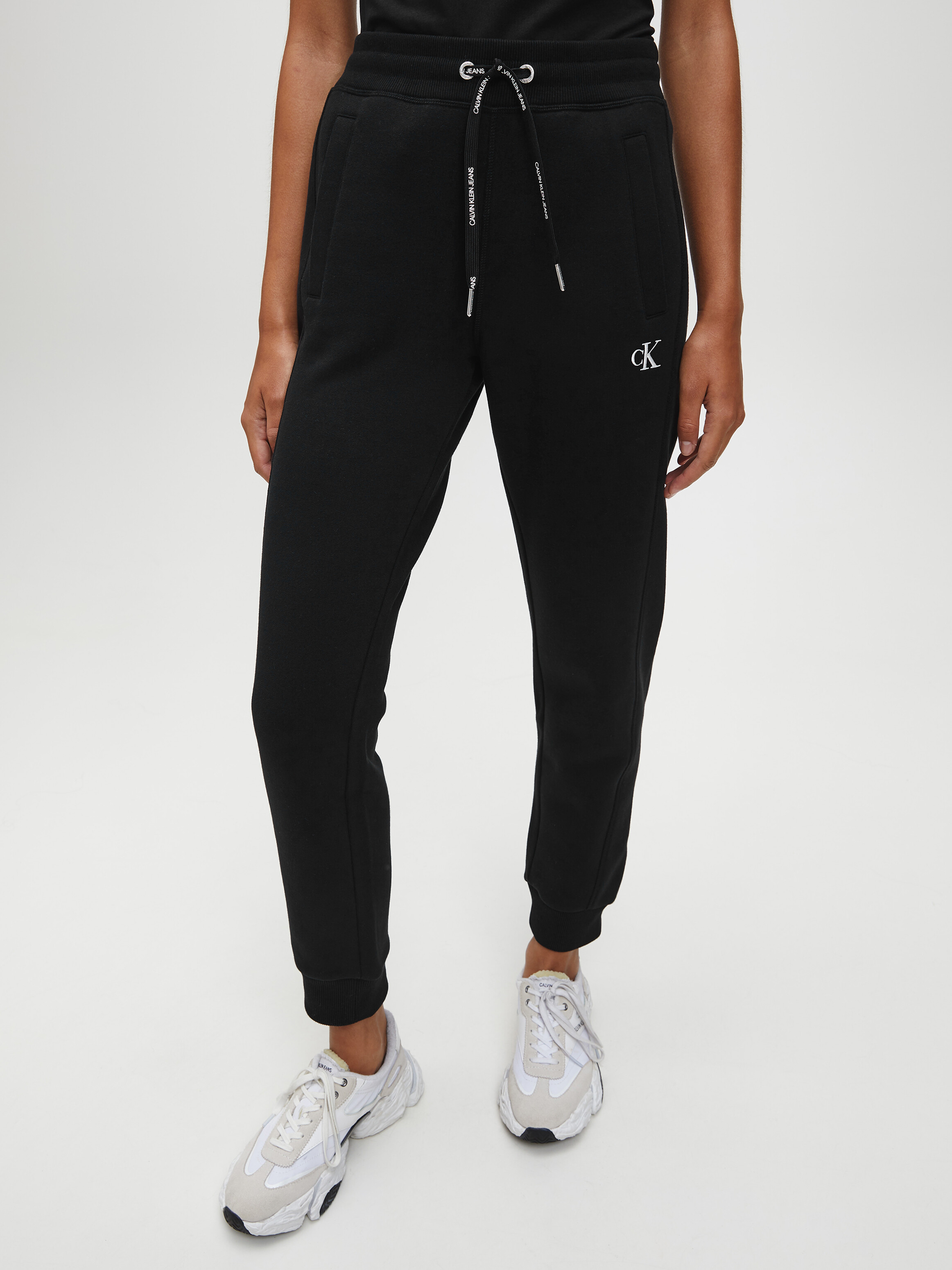 Calvin klein cotton blend fleece joggers new arrivals