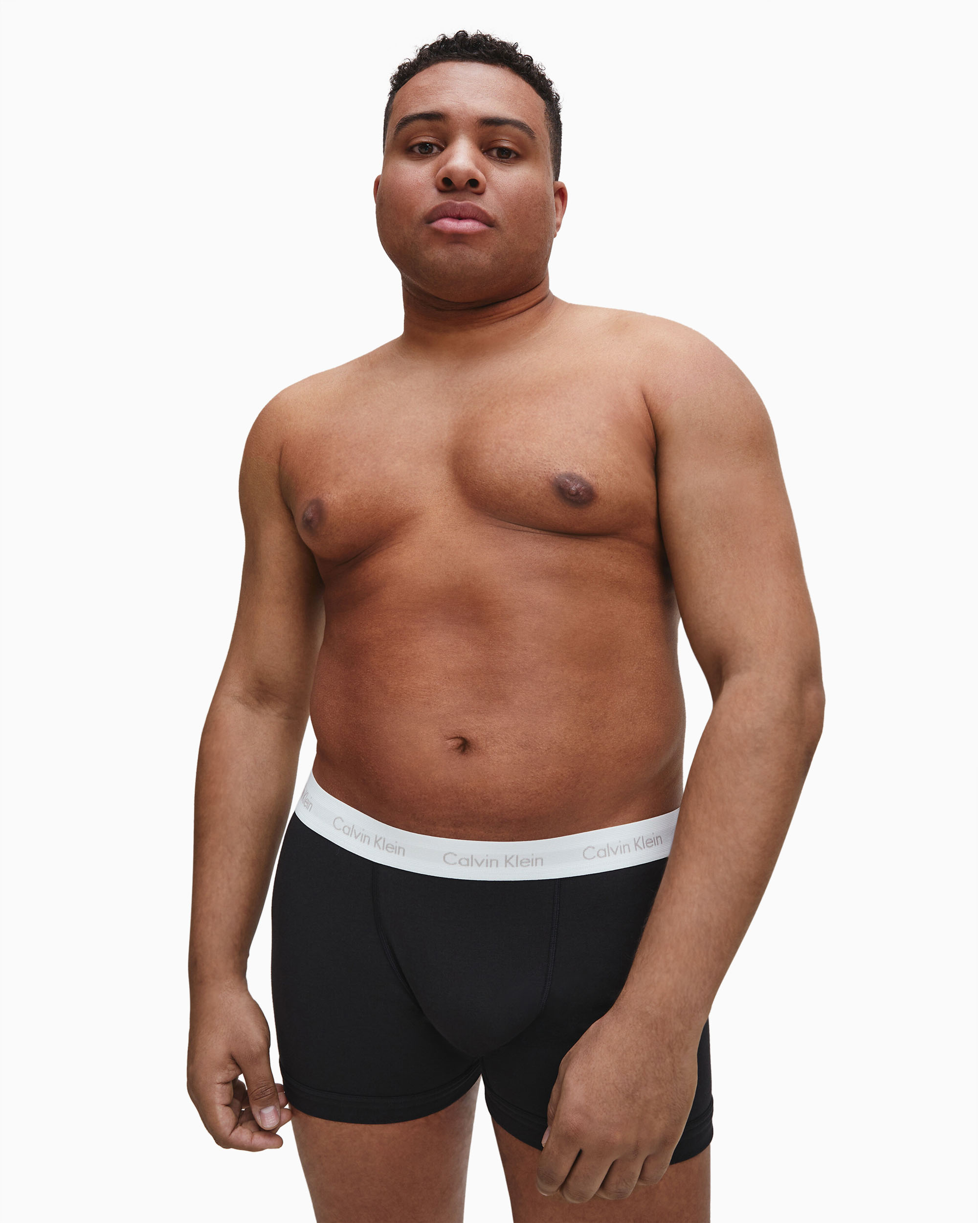 Plus Size Cotton Stretch Pack Trunks Calvin Klein