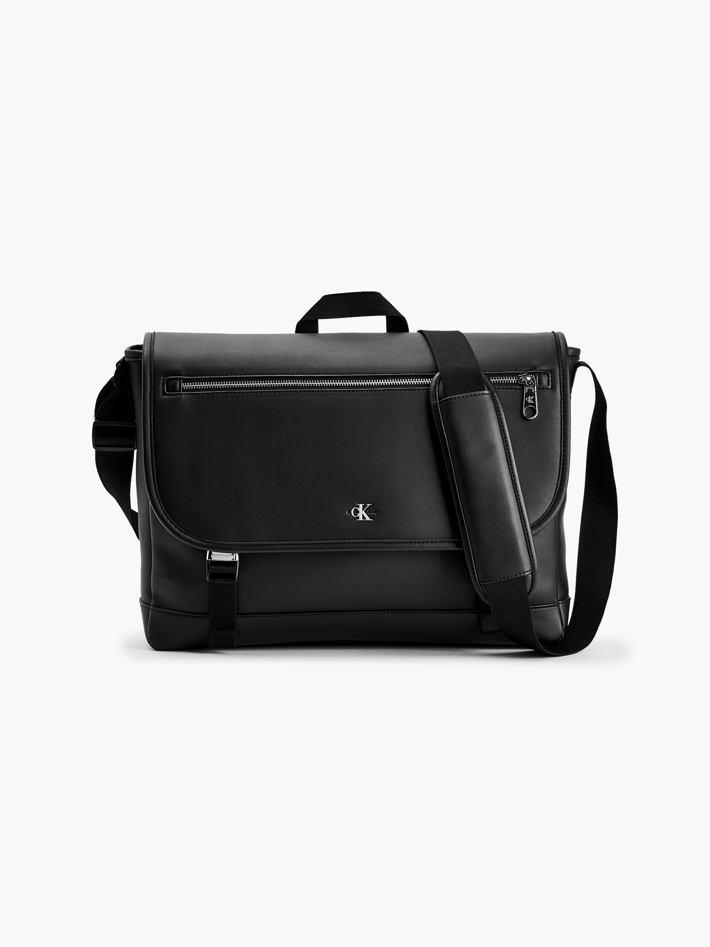 Calvin klein leather clearance messenger bag