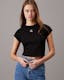 Slim Cropped Ribbed T-shirt