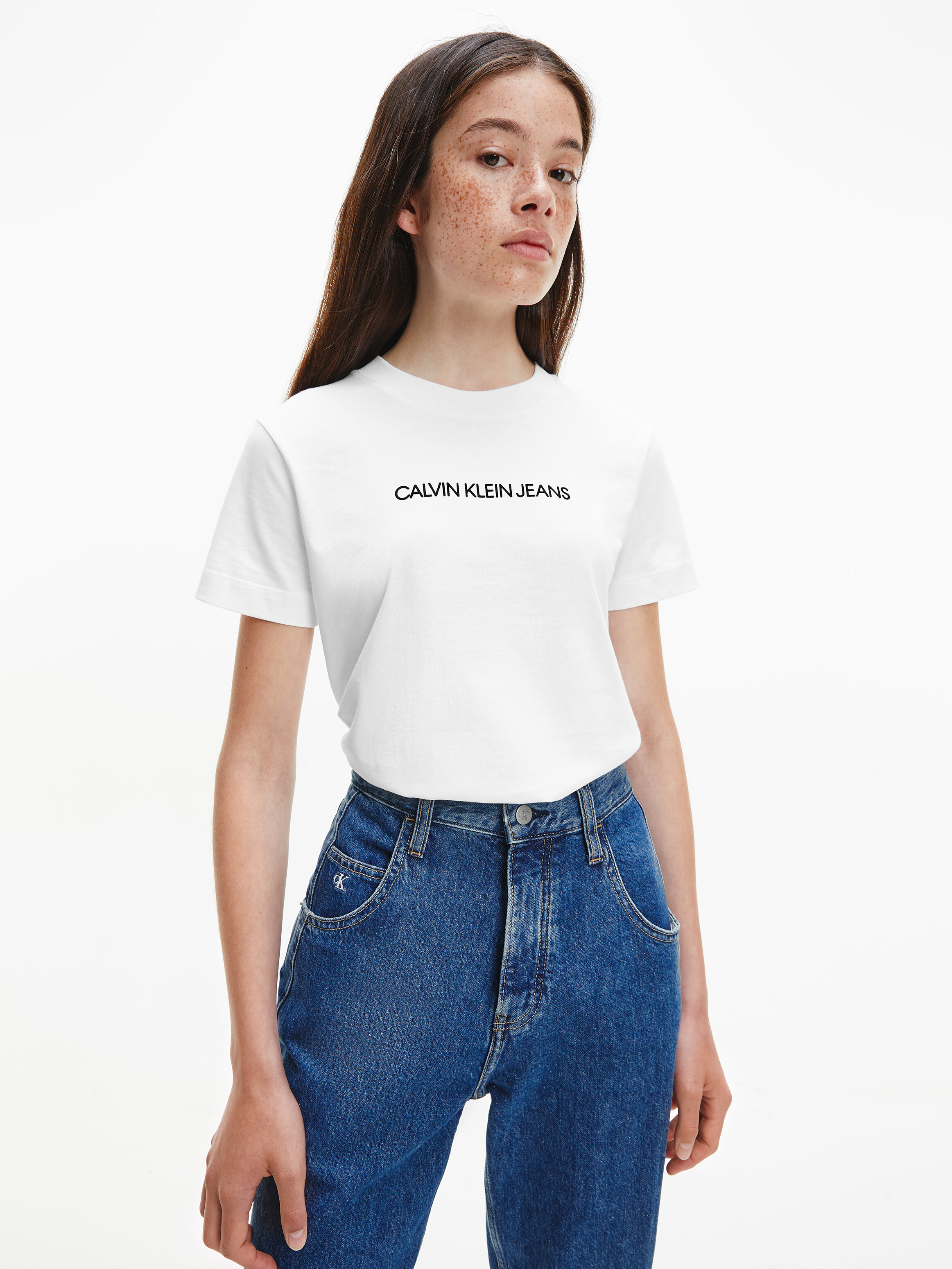 calvin klein white dress shirt womens