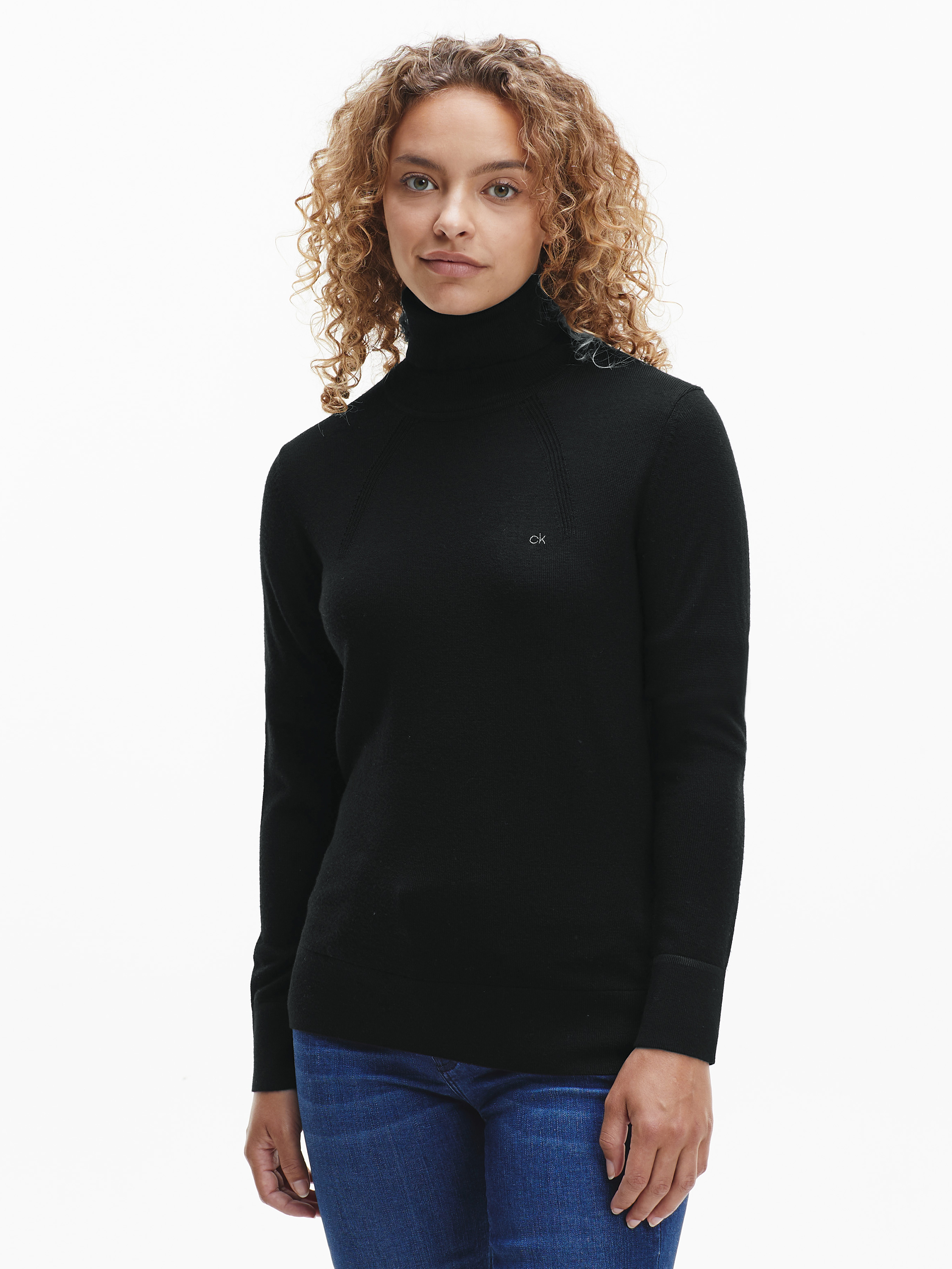 calvin klein roll neck jumper