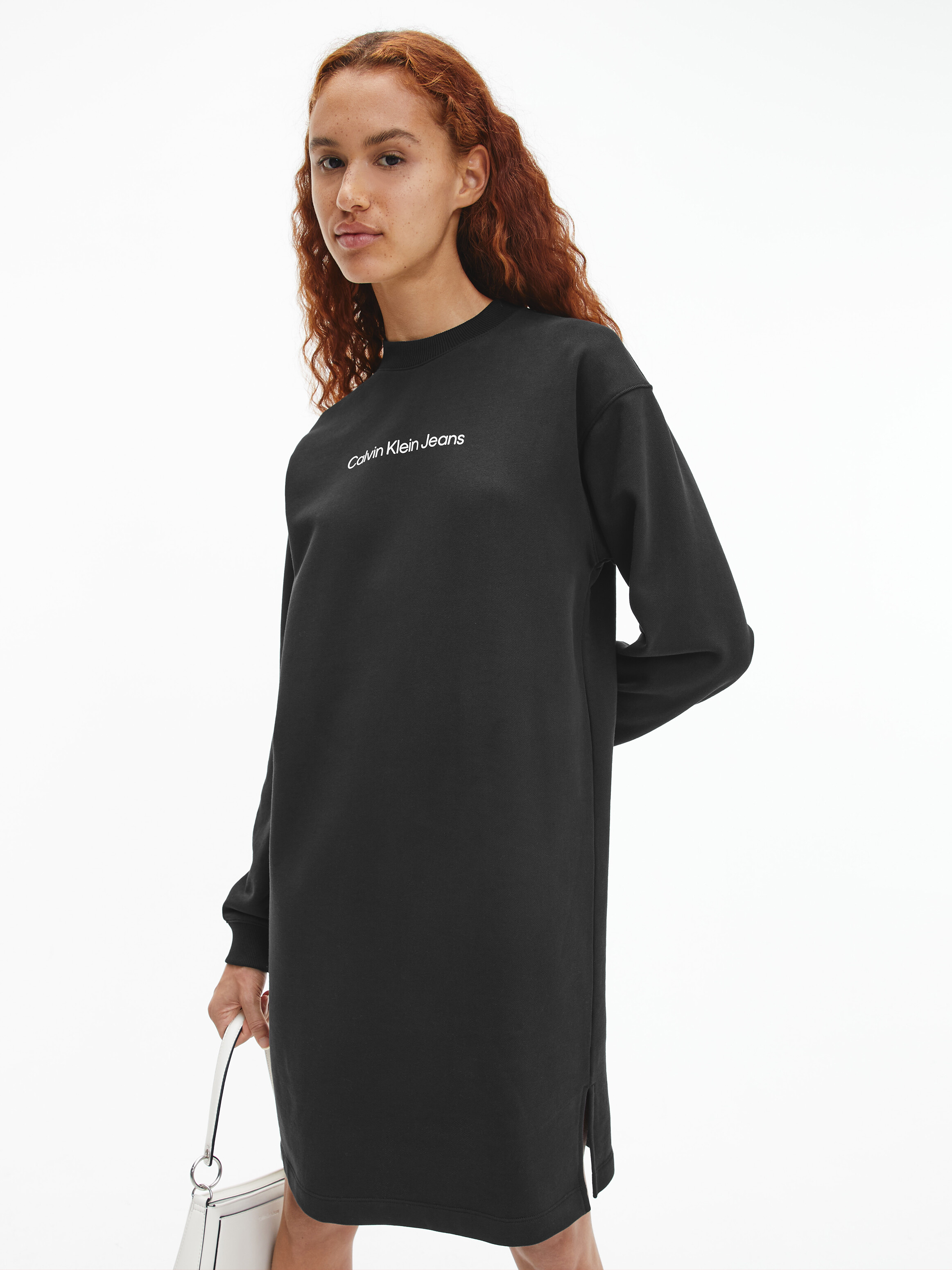 Calvin klein store logo sweatshirt dress