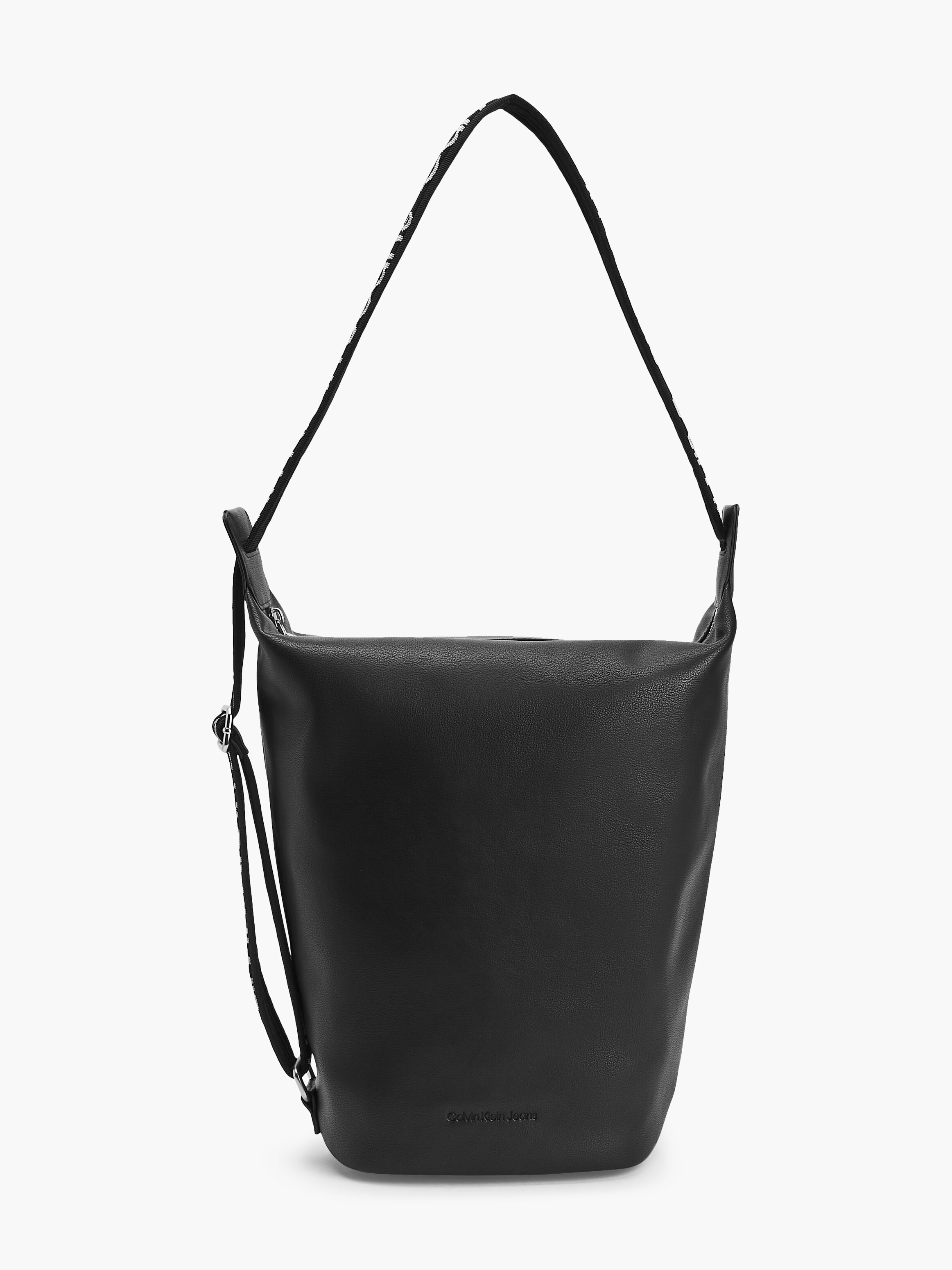 calvin klein leather bucket bag