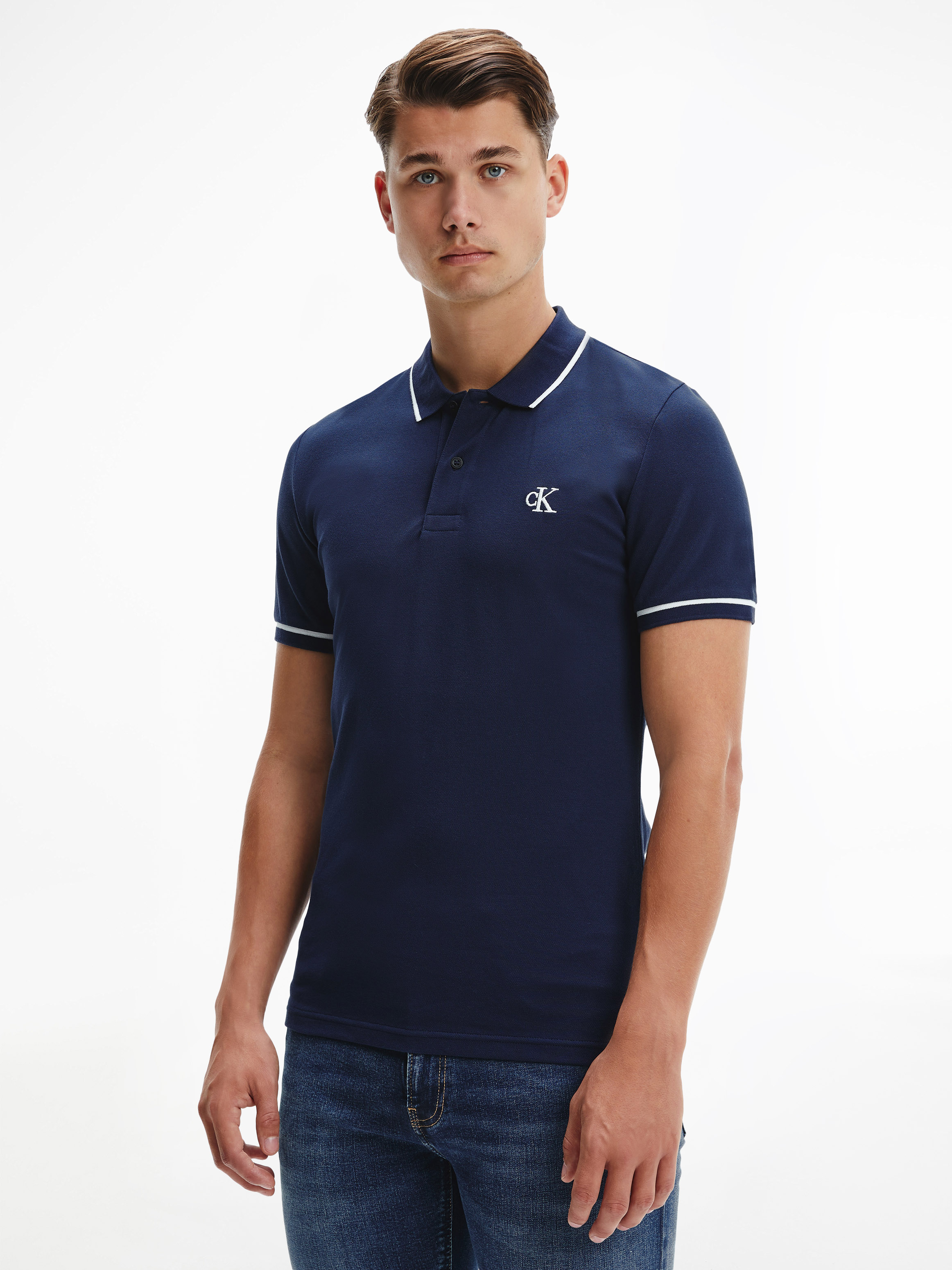 calvin klein pique polo shirt