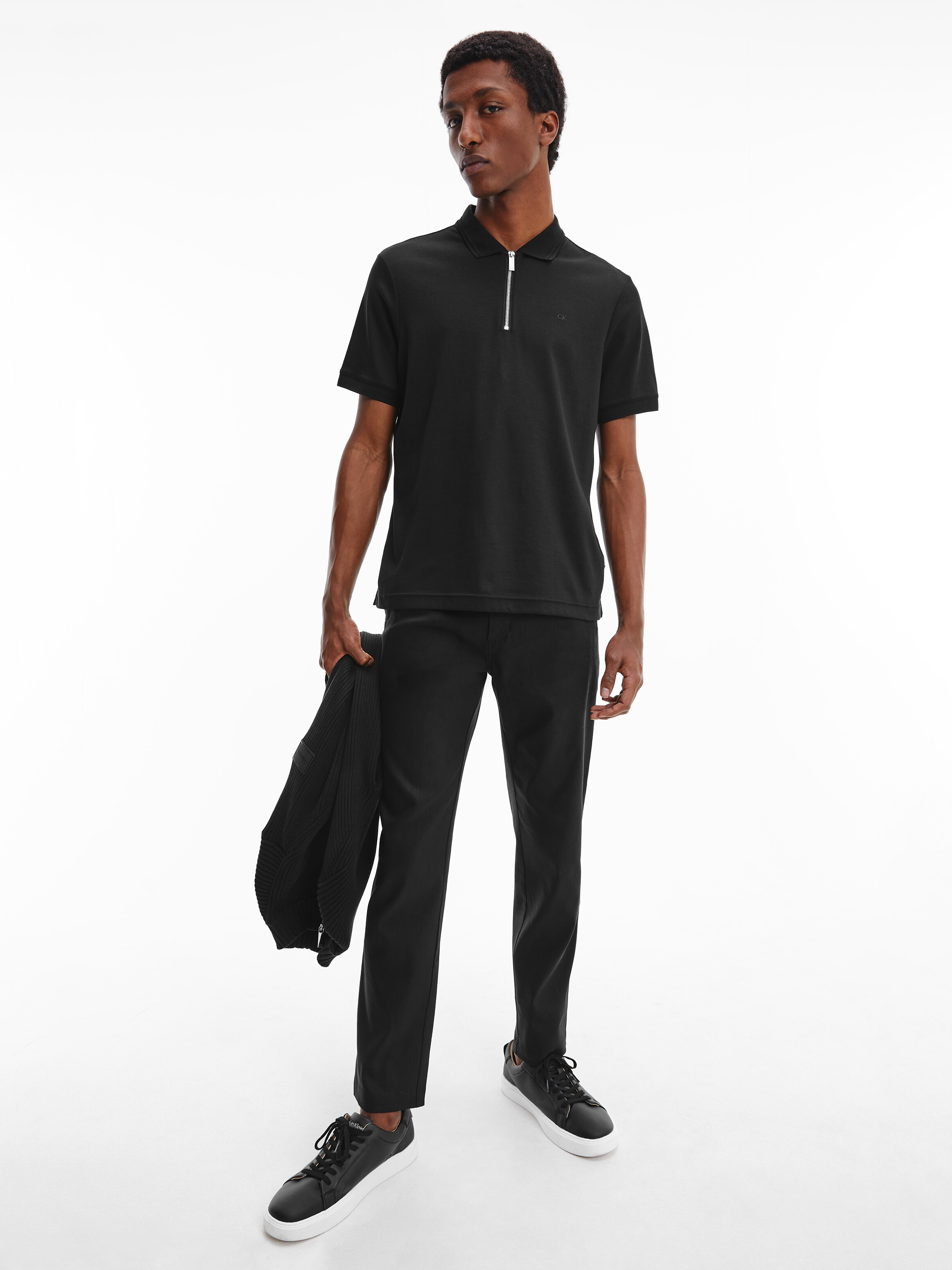 Zip Neck Polo Shirt | Shirts | Calvin Klein