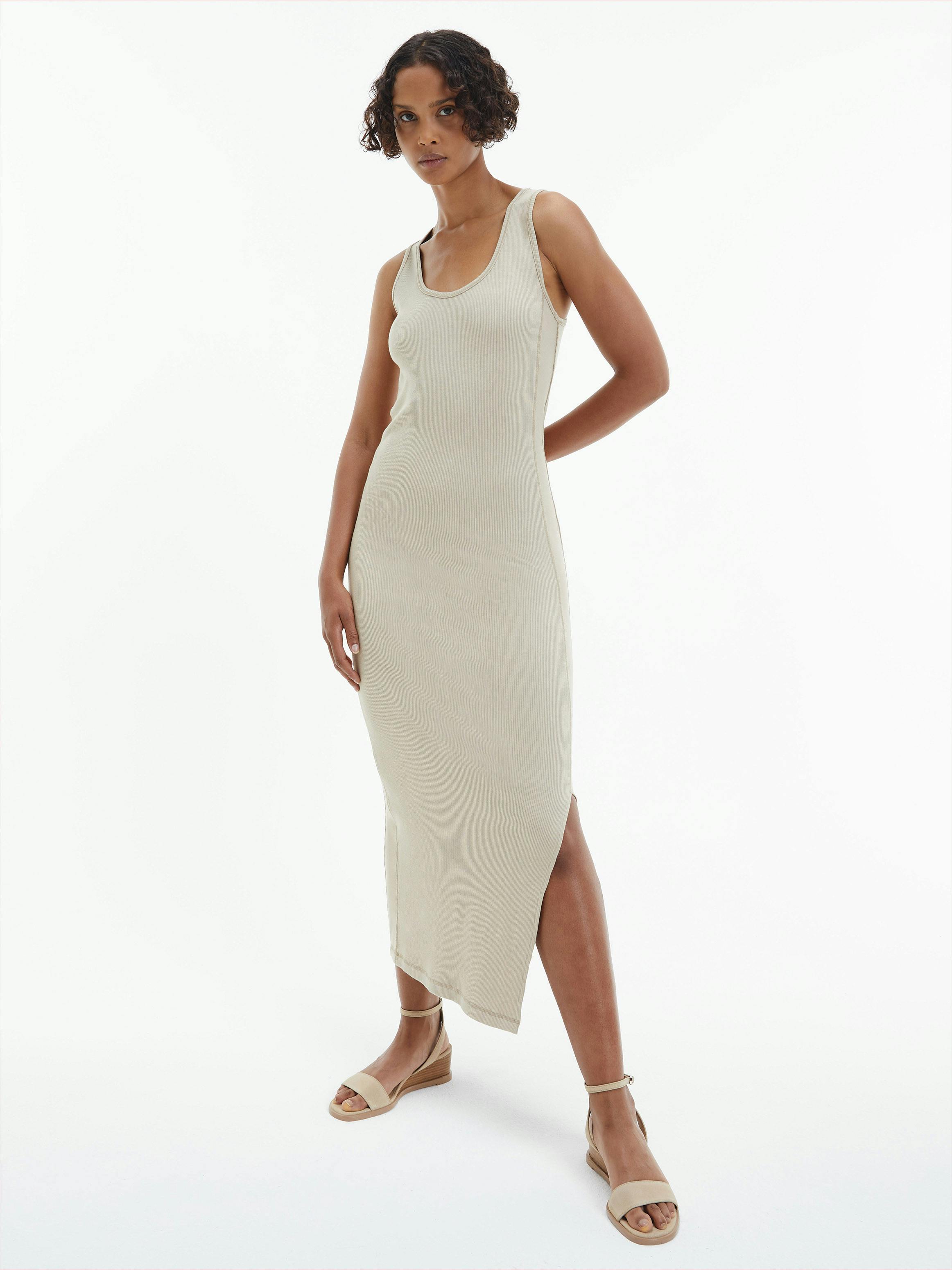 Rib Jersey Maxi Tank Dress | Dresses | Calvin Klein