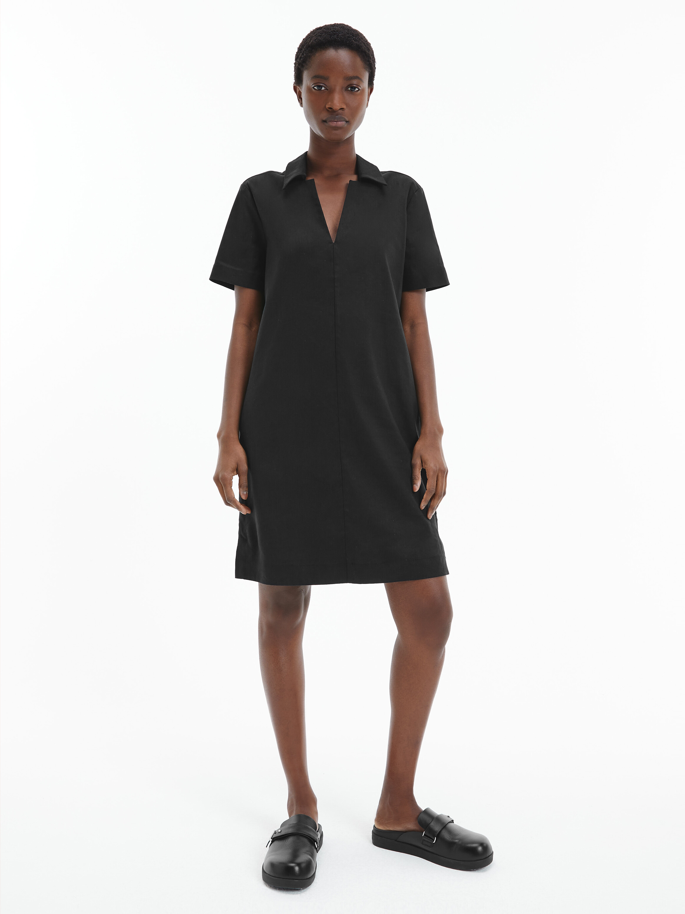 Calvin klein linen deals dress