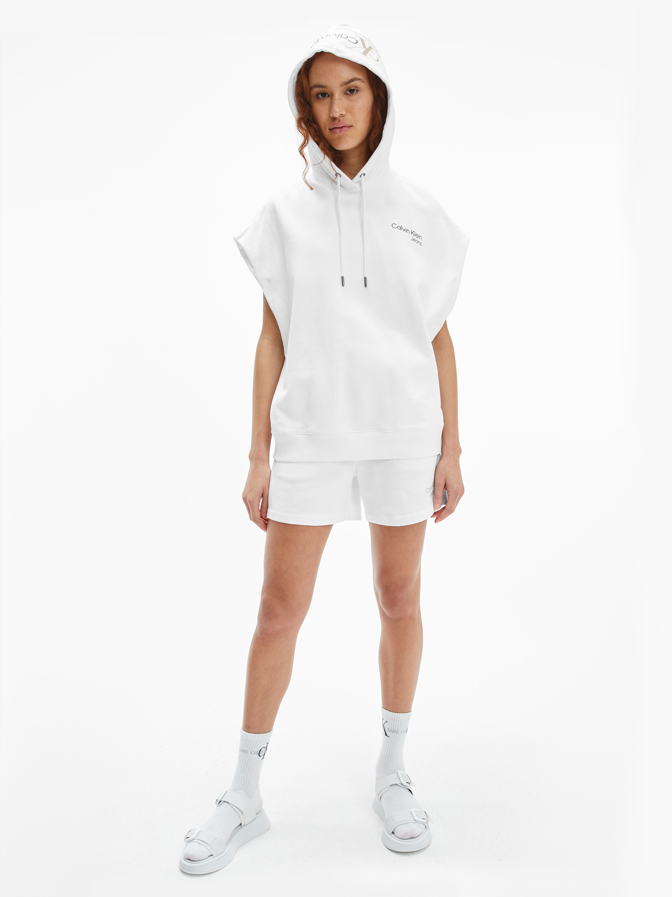 Calvin klein shorts store and hoodie set womens