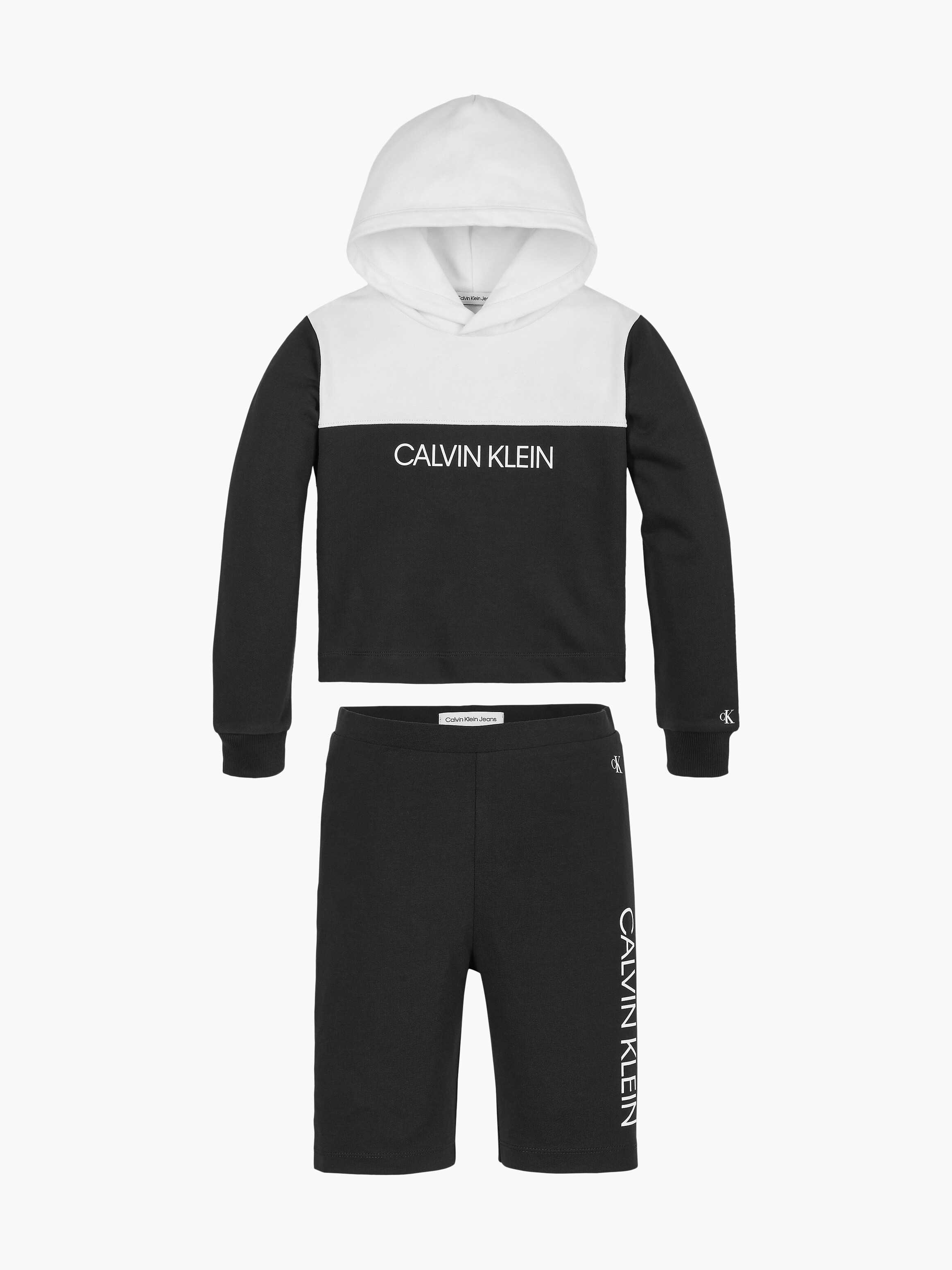 Calvin klein shorts and hoodie set new arrivals