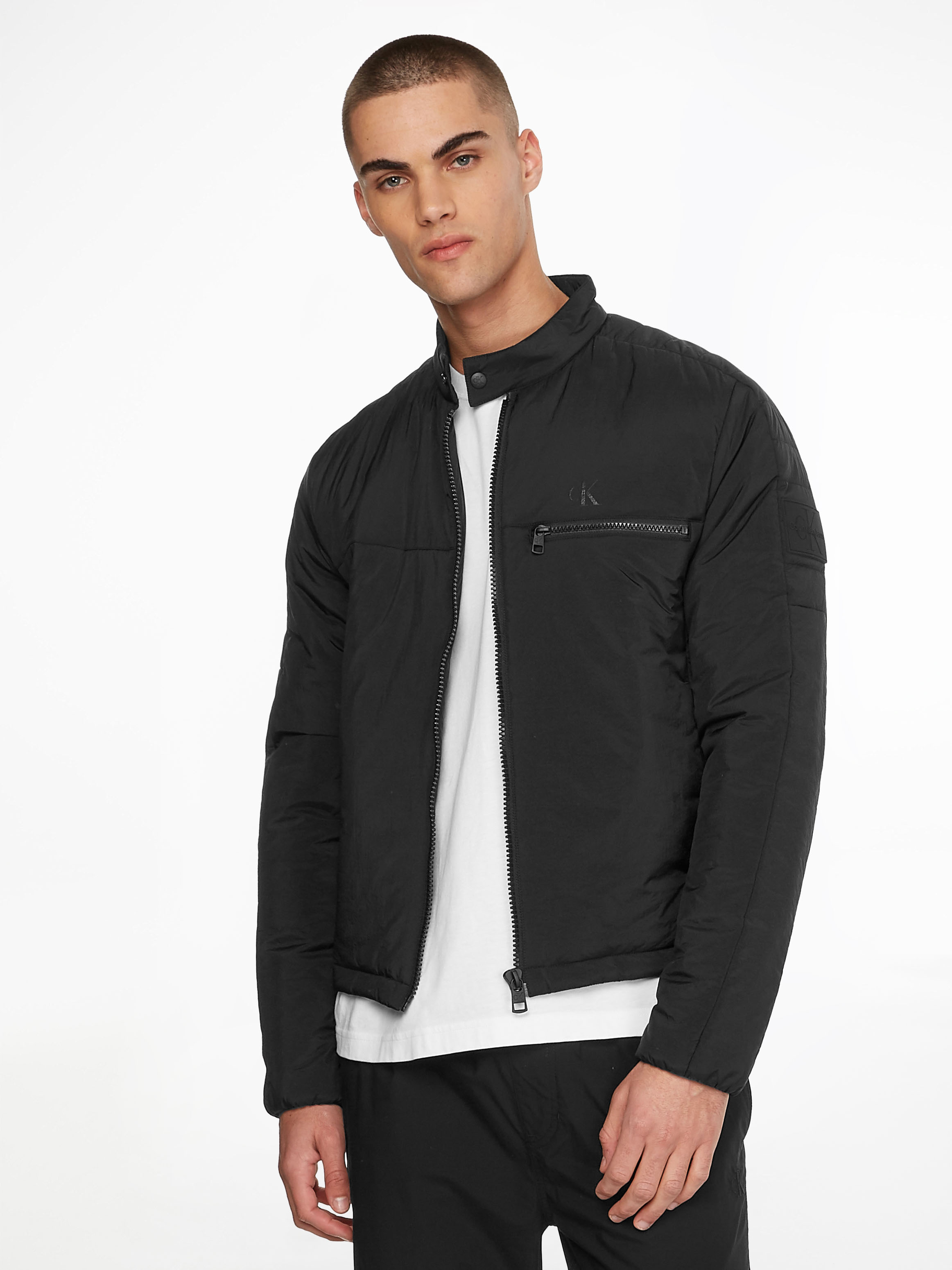 Calvin klein biker on sale jacket