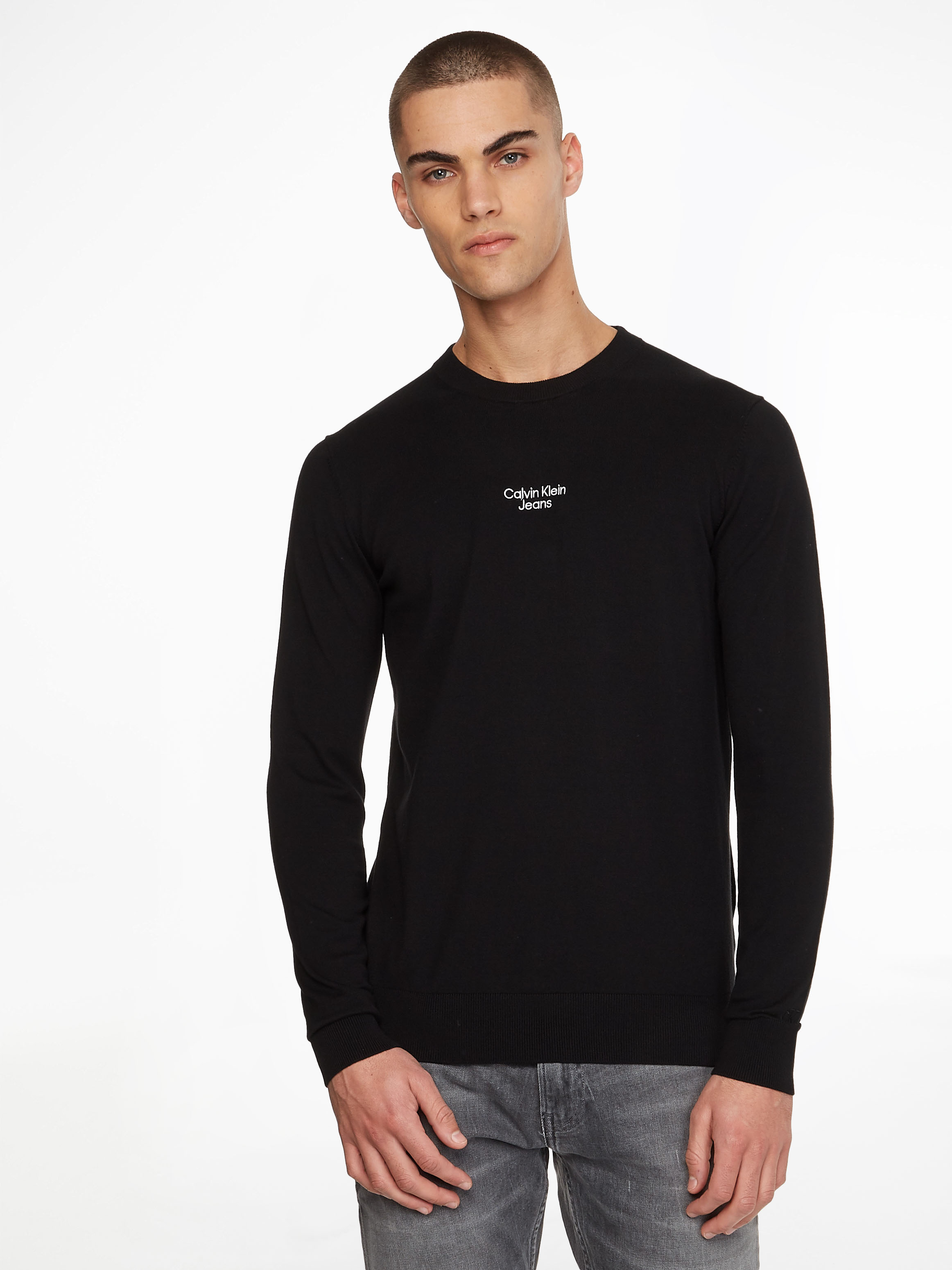 Calvin klein crew clearance neck sweater