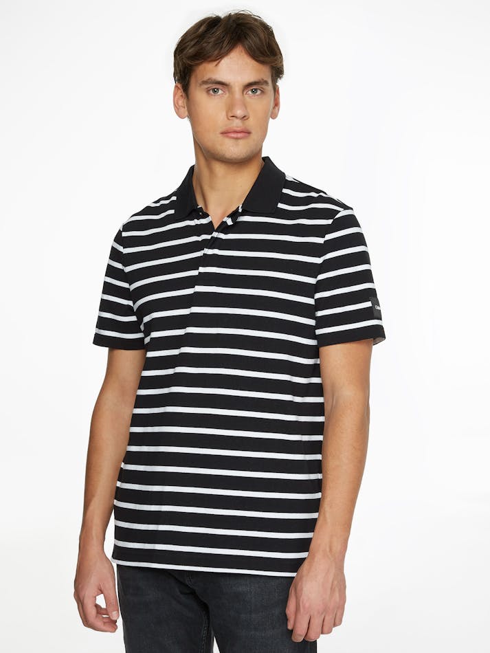 Calvin klein black and white striped shirt Clearance