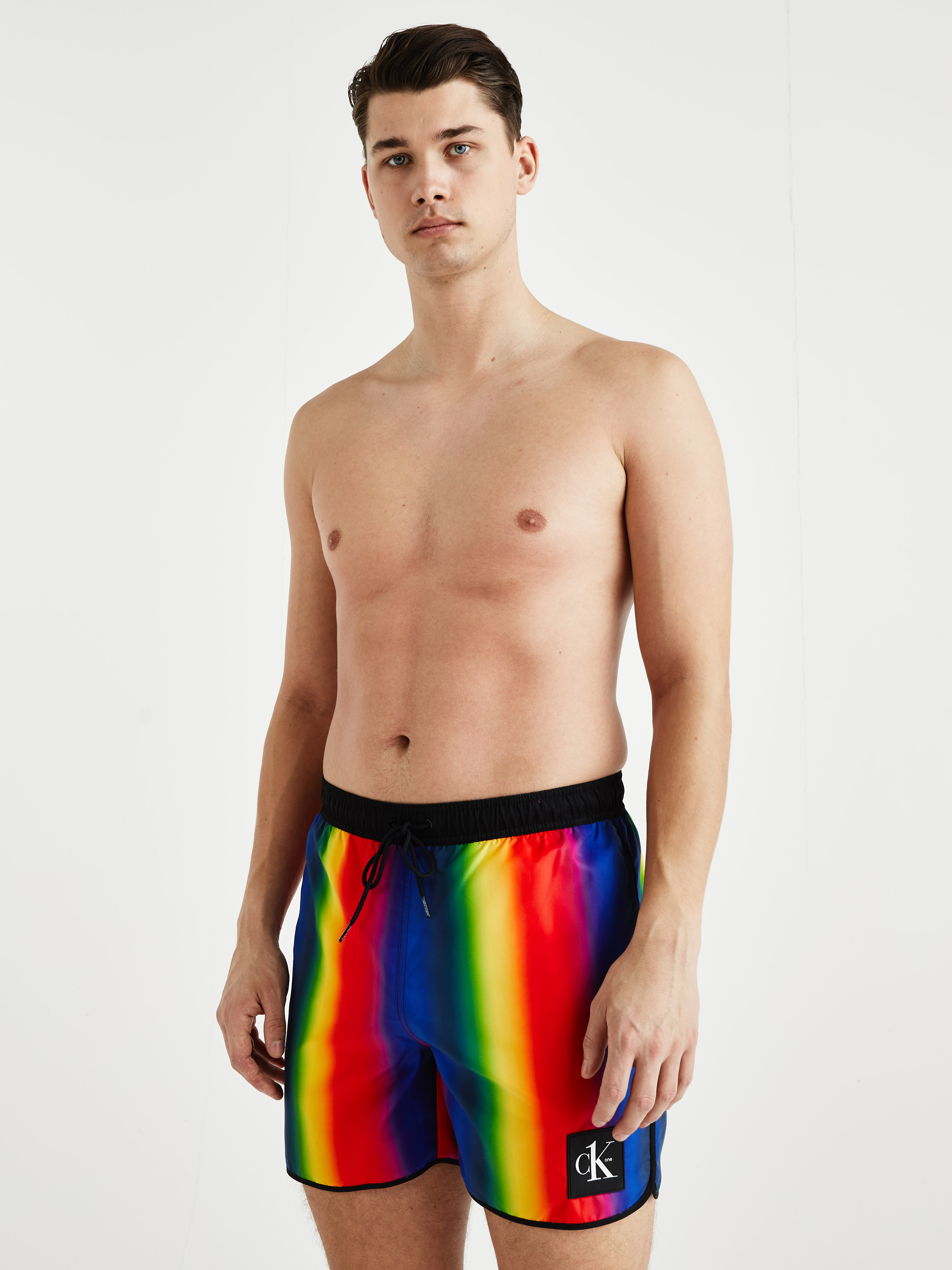 calvin klein pride swim trunks