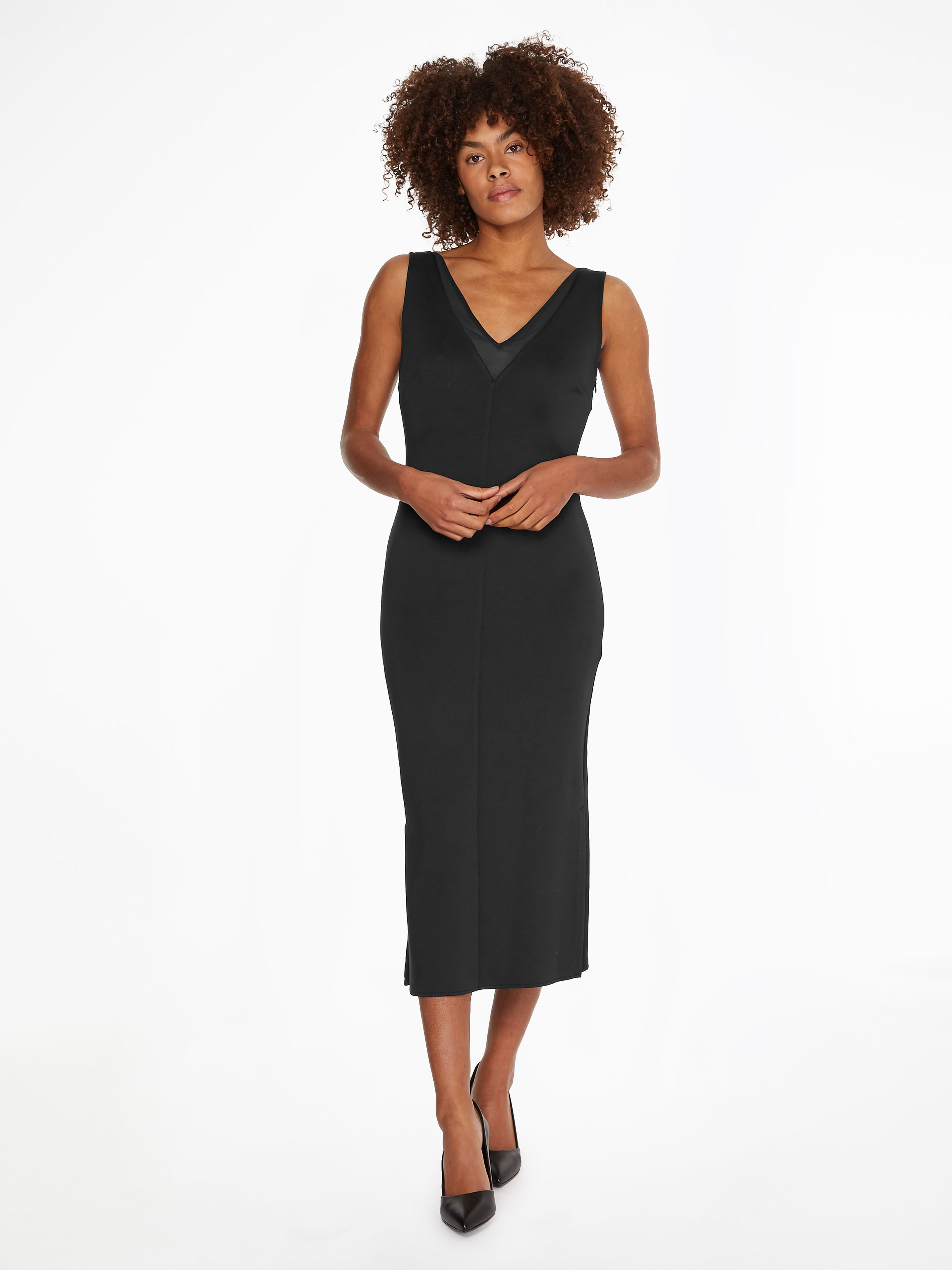 calvin klein long dress