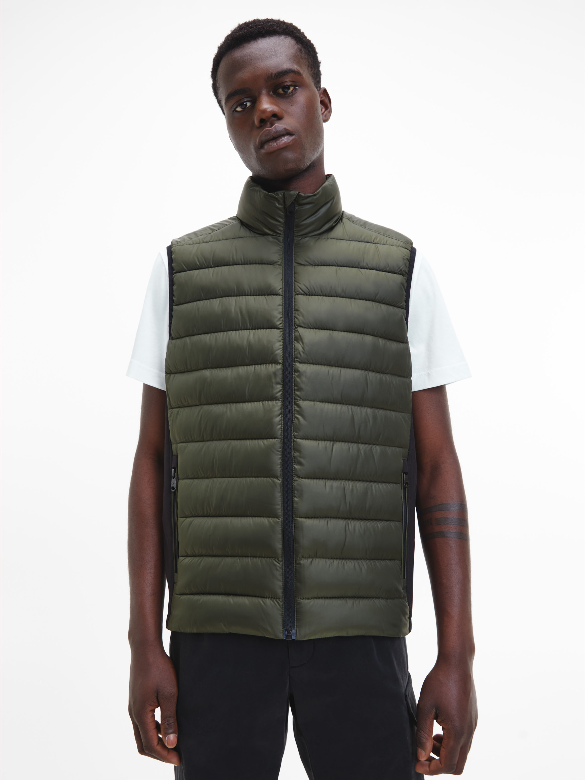 Calvin klein outlet sleeveless jacket