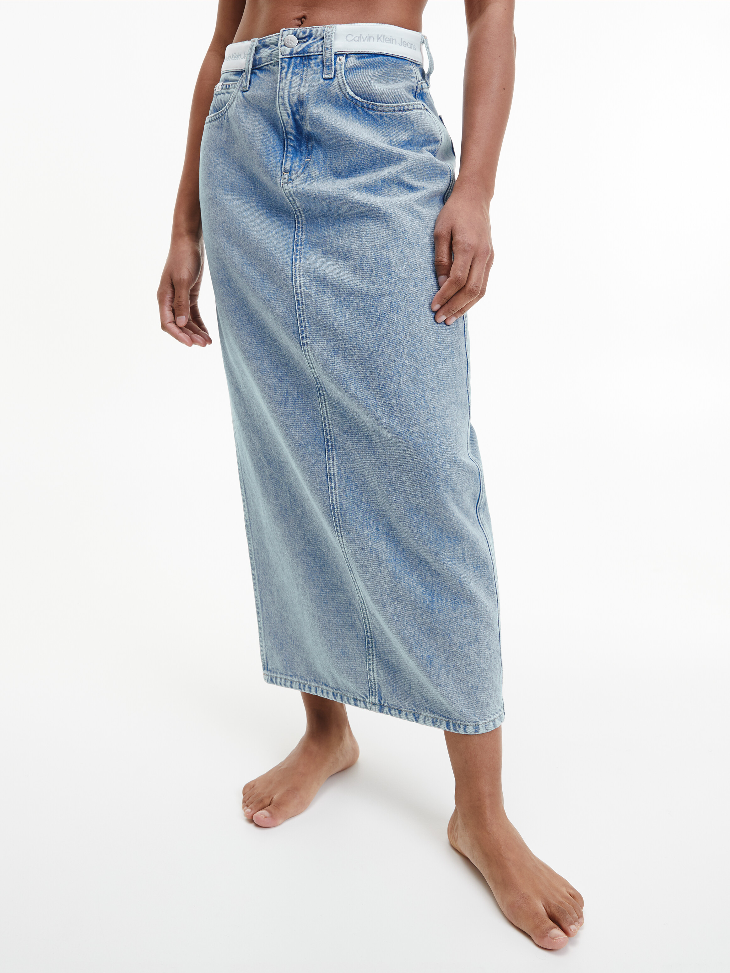 Calvin klein on sale jean skirt