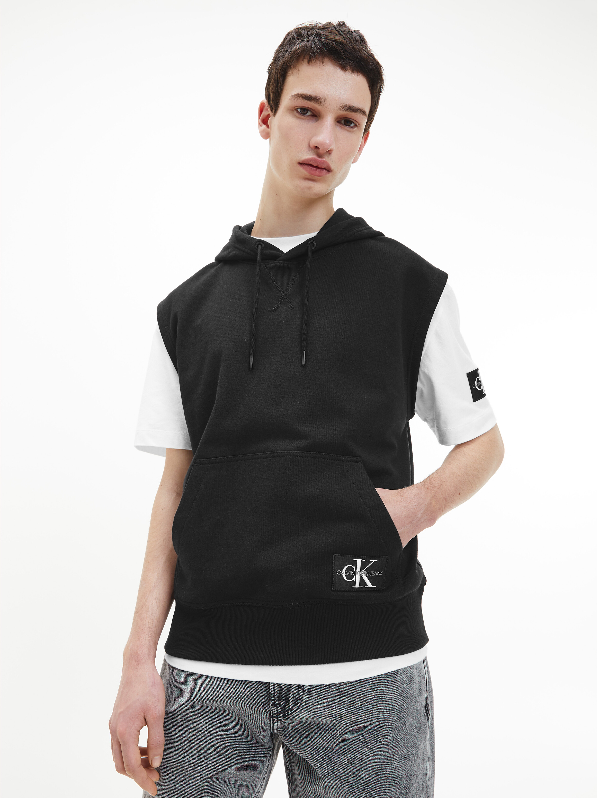 Calvin klein store sleeveless hoodie