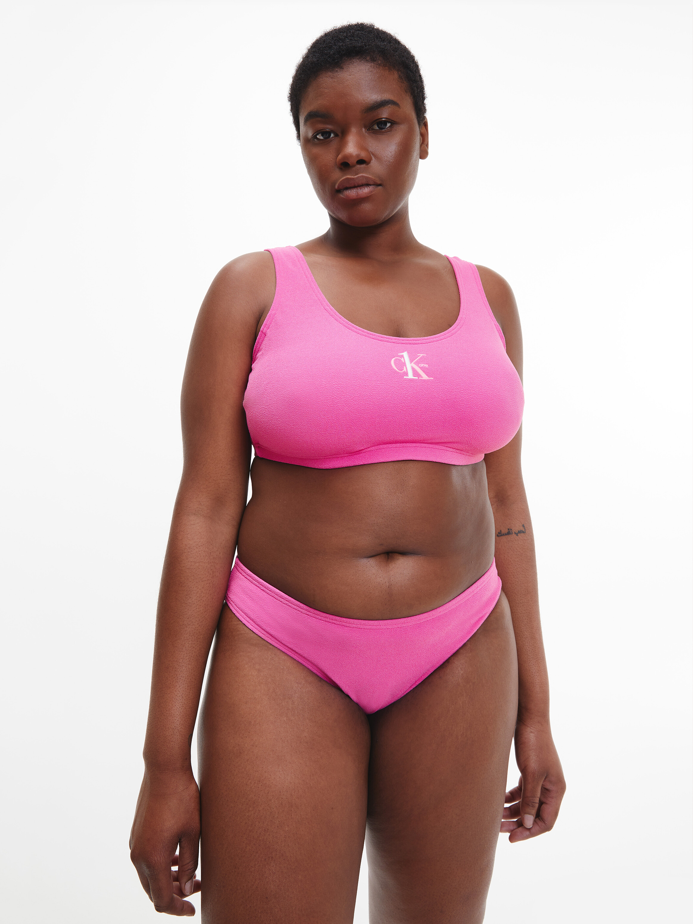 Plus size 2024 pink bikini