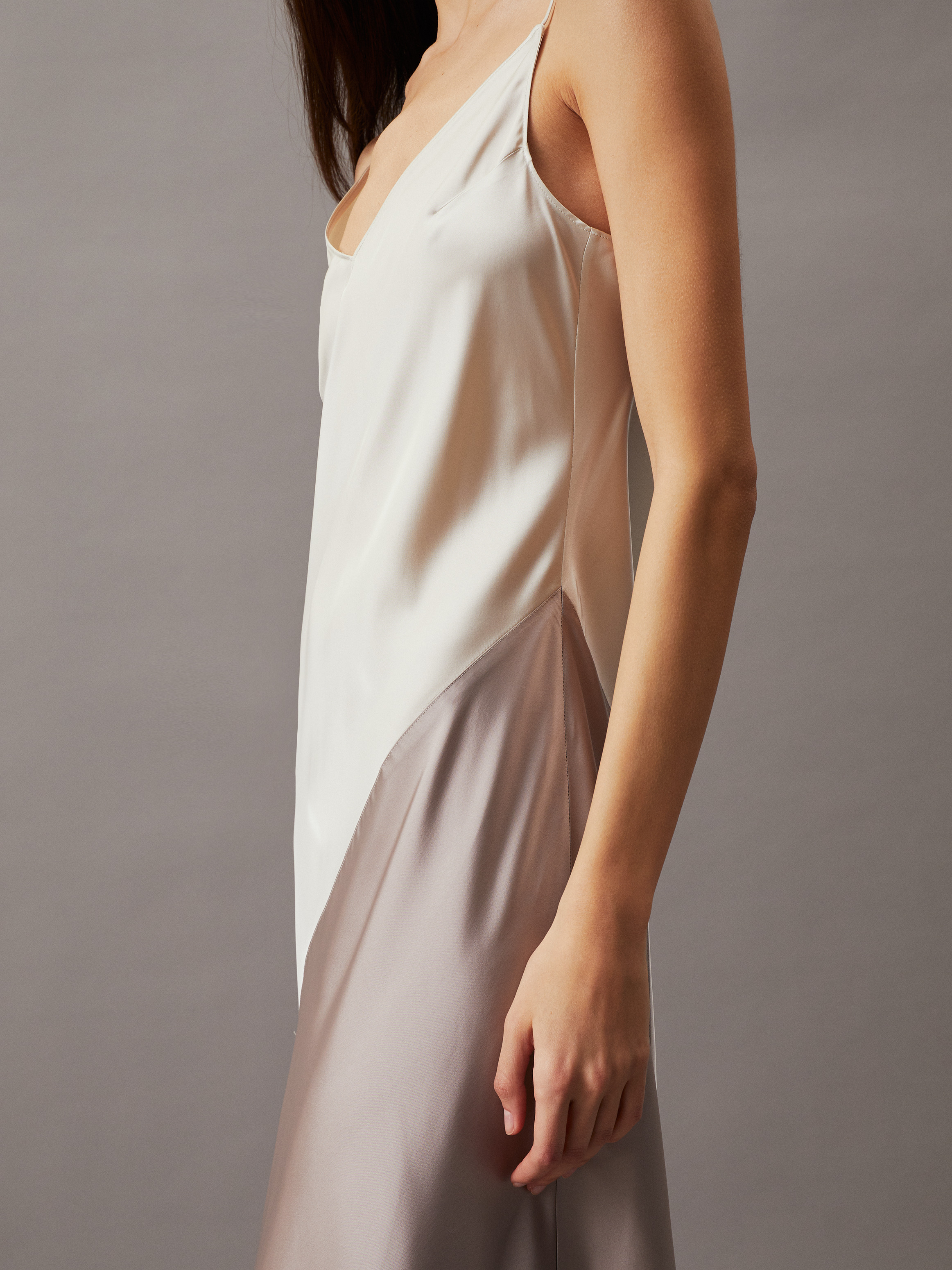 Slim Colourblock Maxi Slip Dress | Calvin Klein