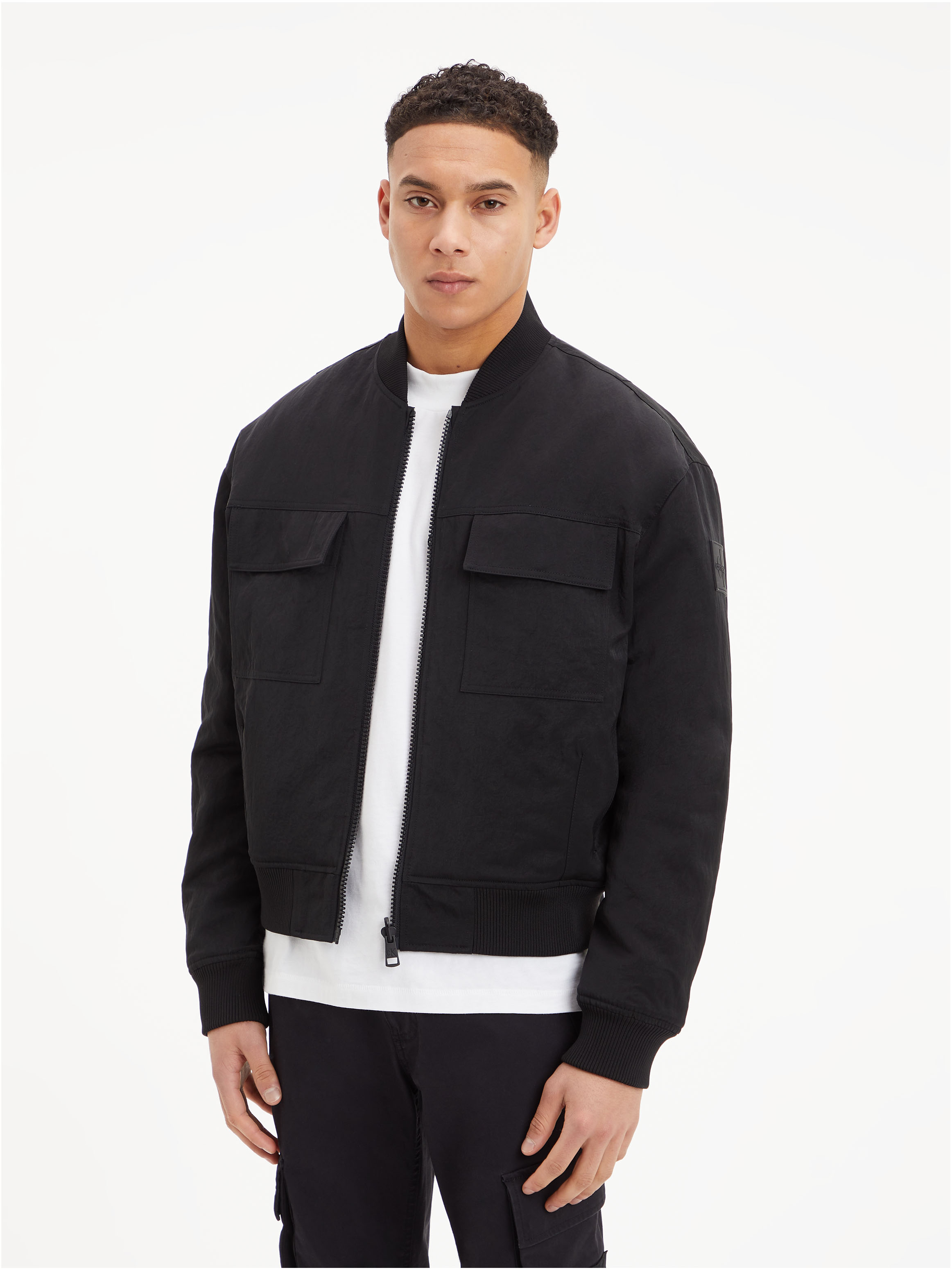 Calvin klein discount reversible bomber jacket