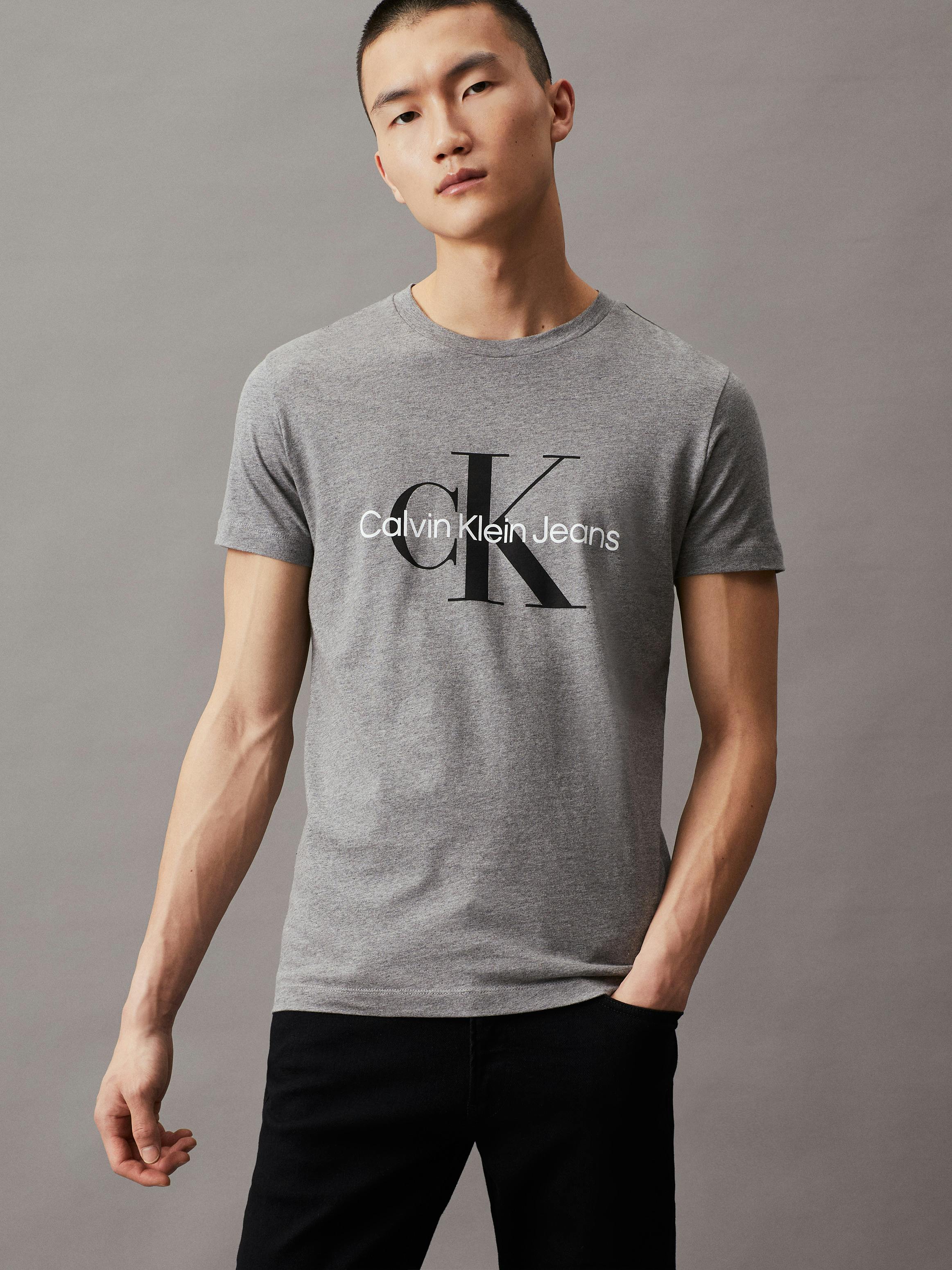 Mens Tshirt Calvin Klein Gray T Shirt Calvin Klein Men's Short
