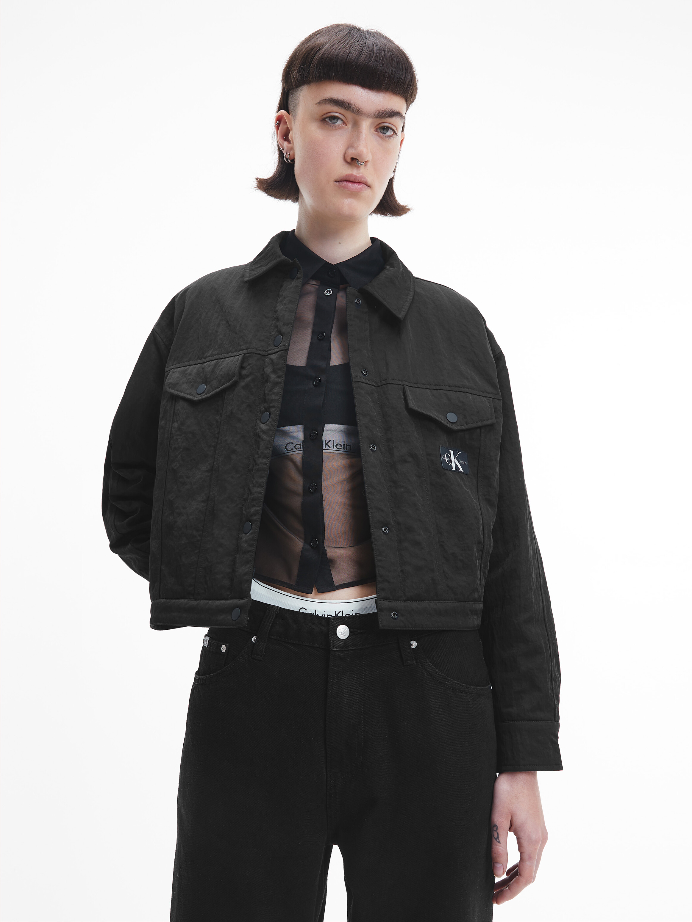 Relaxed Crinkle Nylon Jacket Calvin Klein