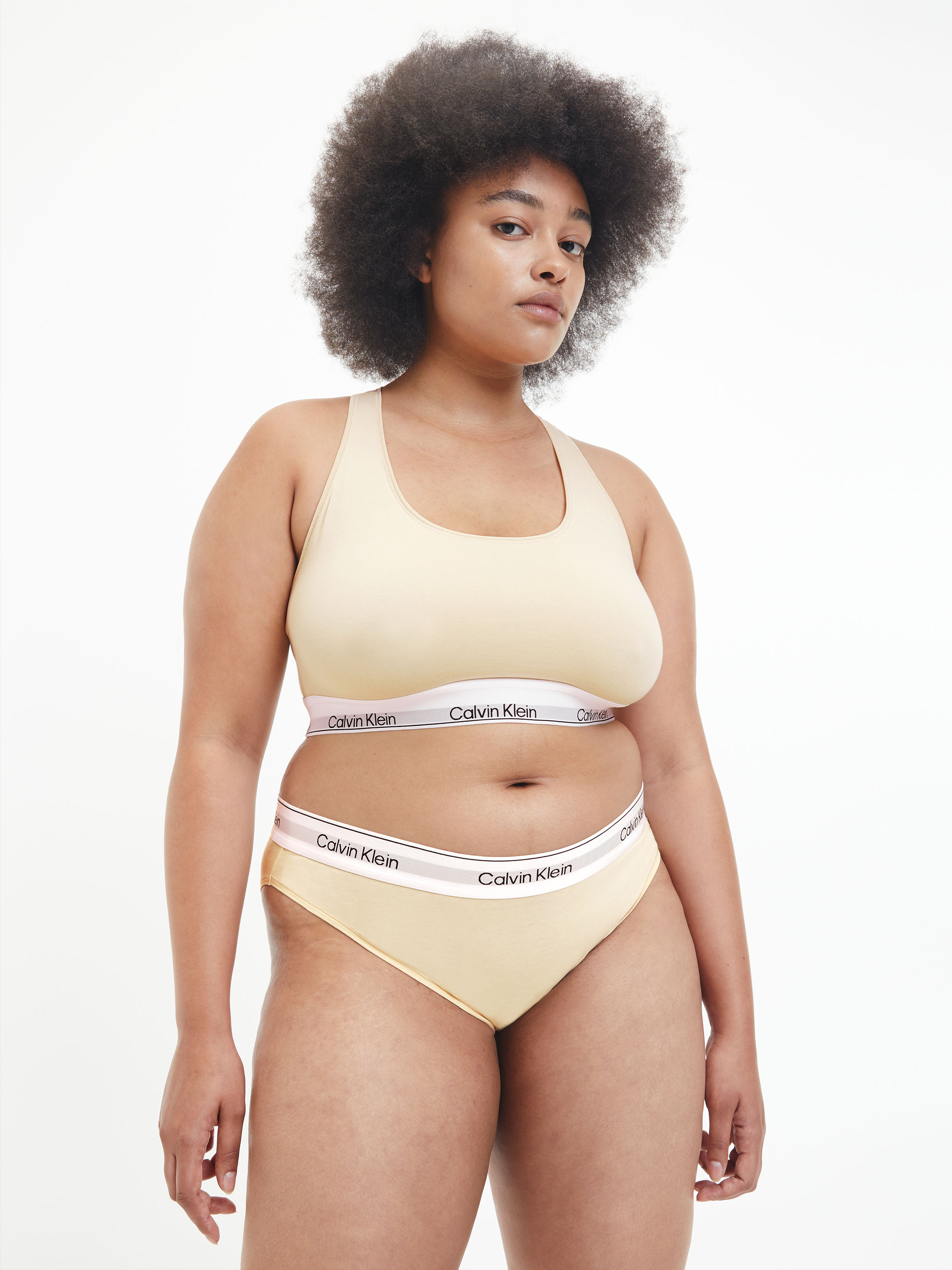 Calvin klein plus size top underwear set