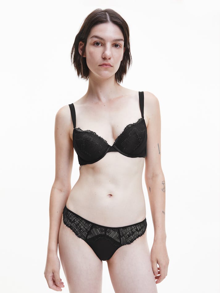 Black lace calvin klein bra Clearance