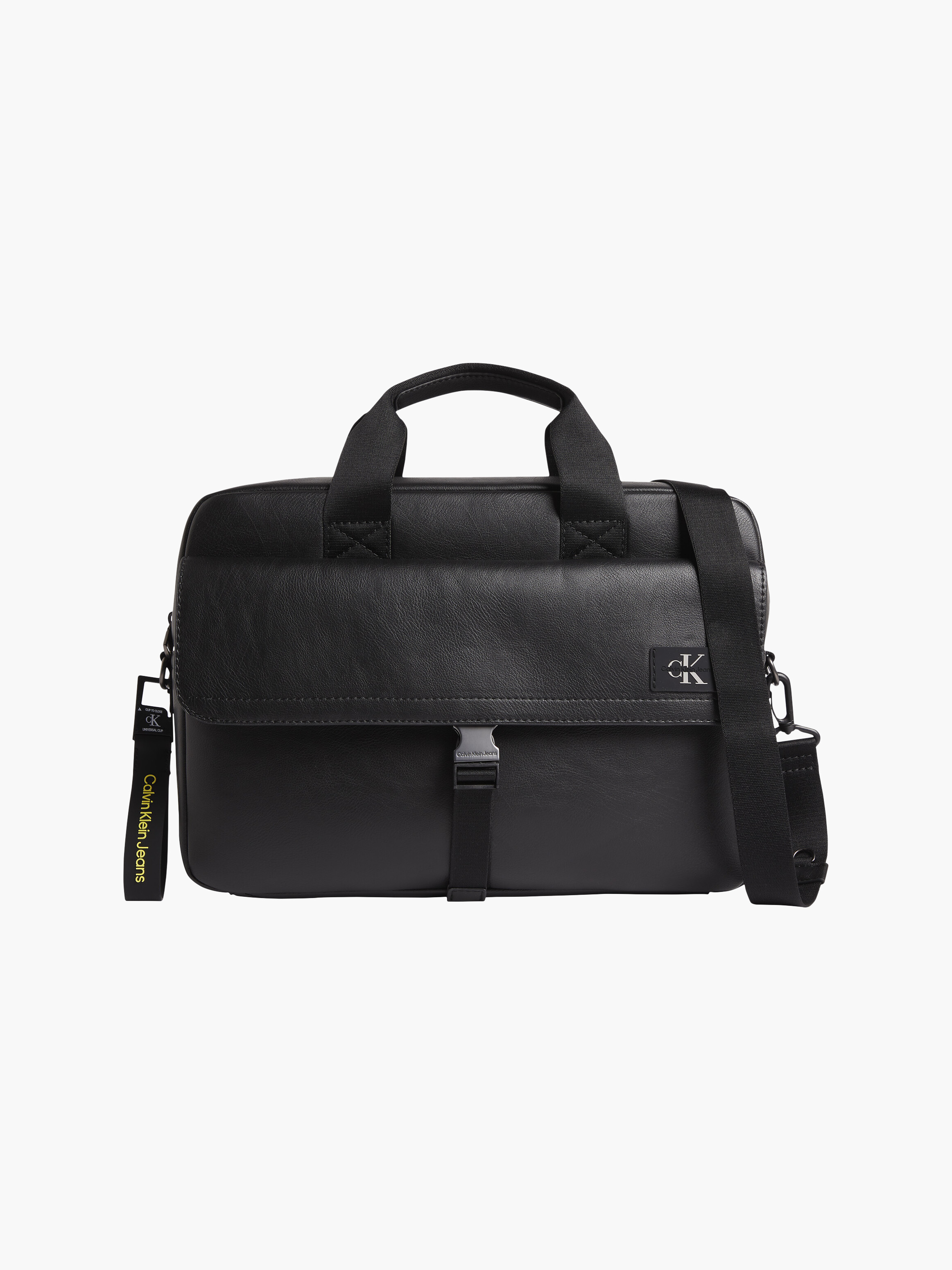 Calvin klein store leather laptop bag