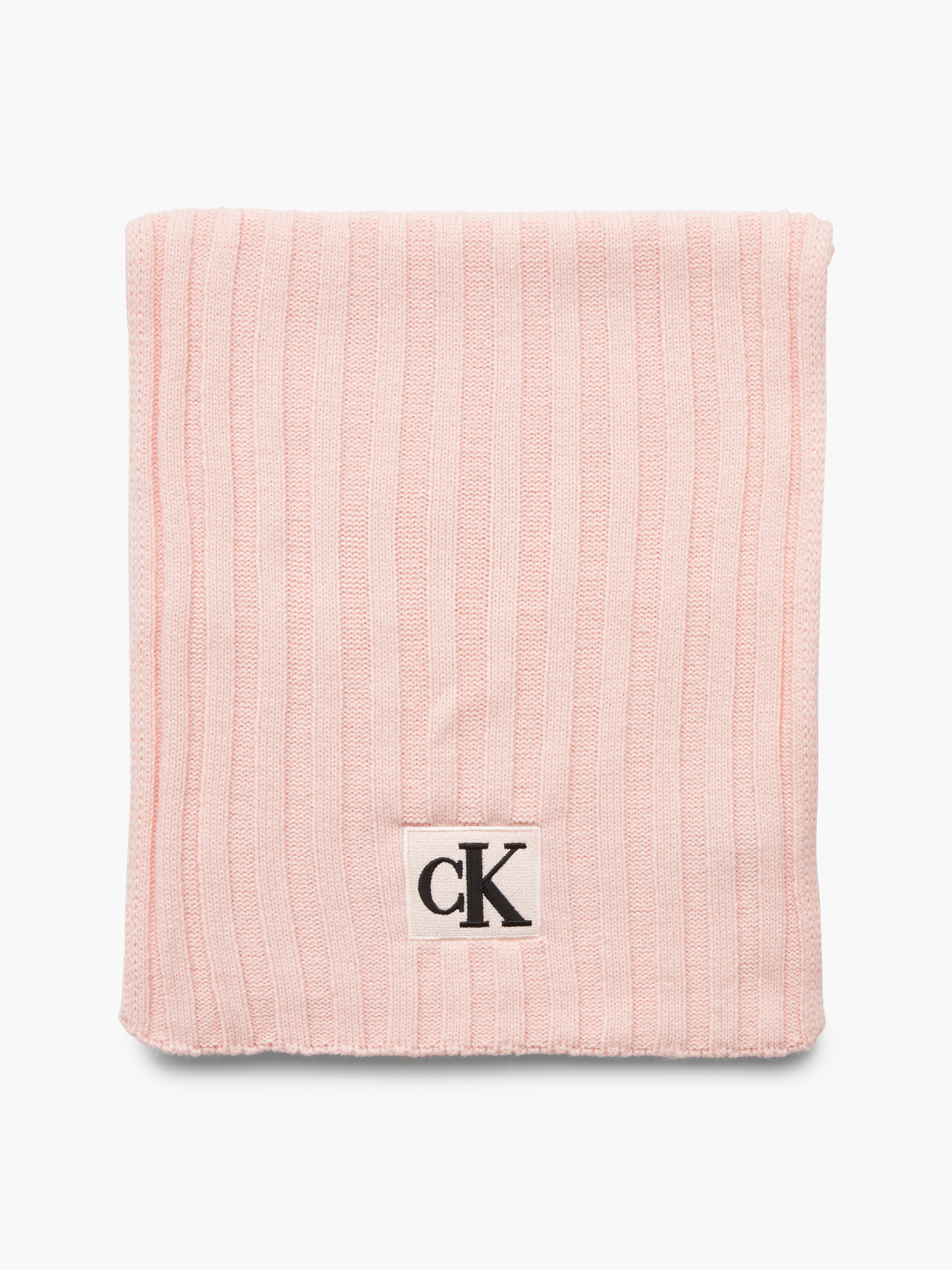 Monogram Logo Ribbed Scarf | Calvin Klein