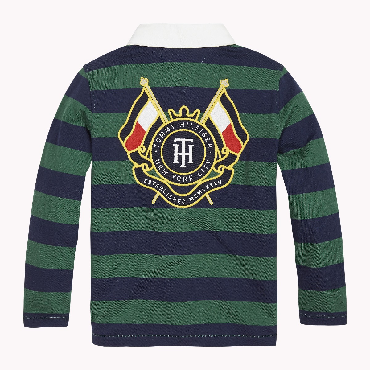 シャツ LMC STRIPE GOTHIC NAME RUGBY SHIRT SA607 LMC Stripe Gothic Name Rugby Shirt - Blue | 하이츠스토어