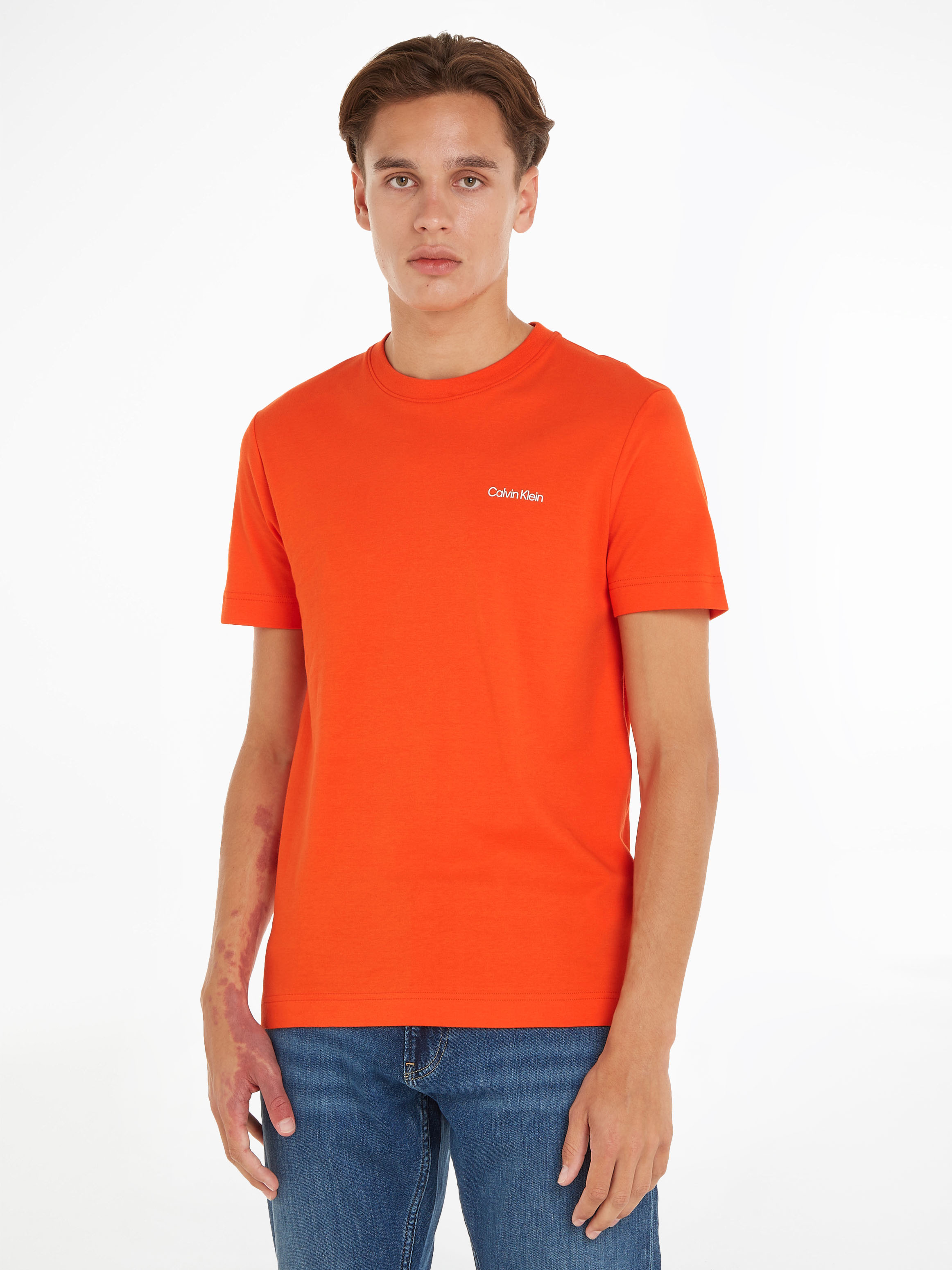 Calvin klein clearance orange t shirt