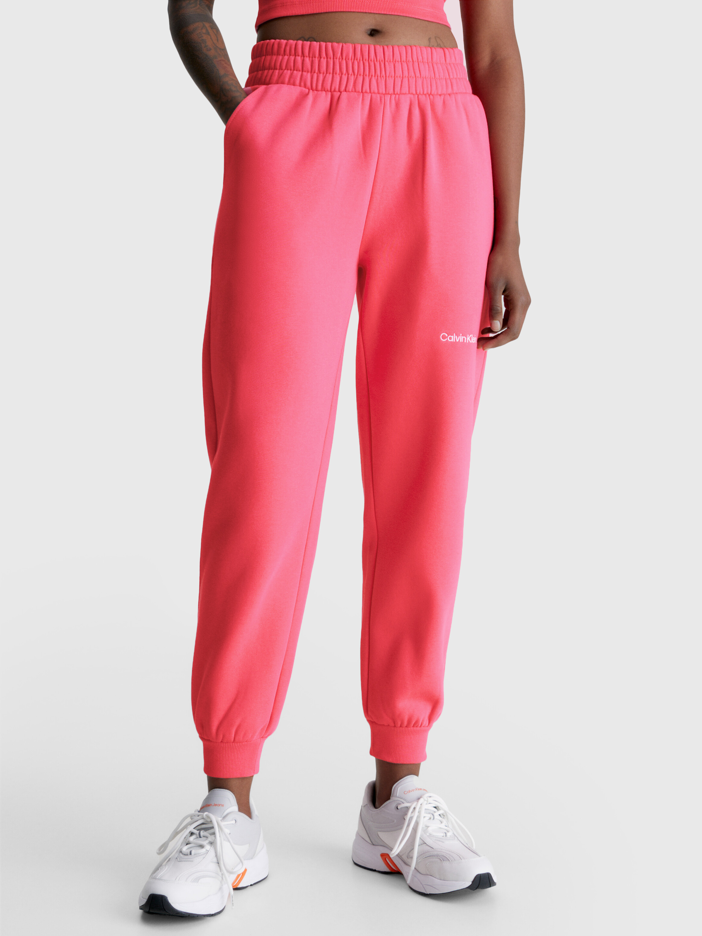 Calvin klein pink joggers new arrivals