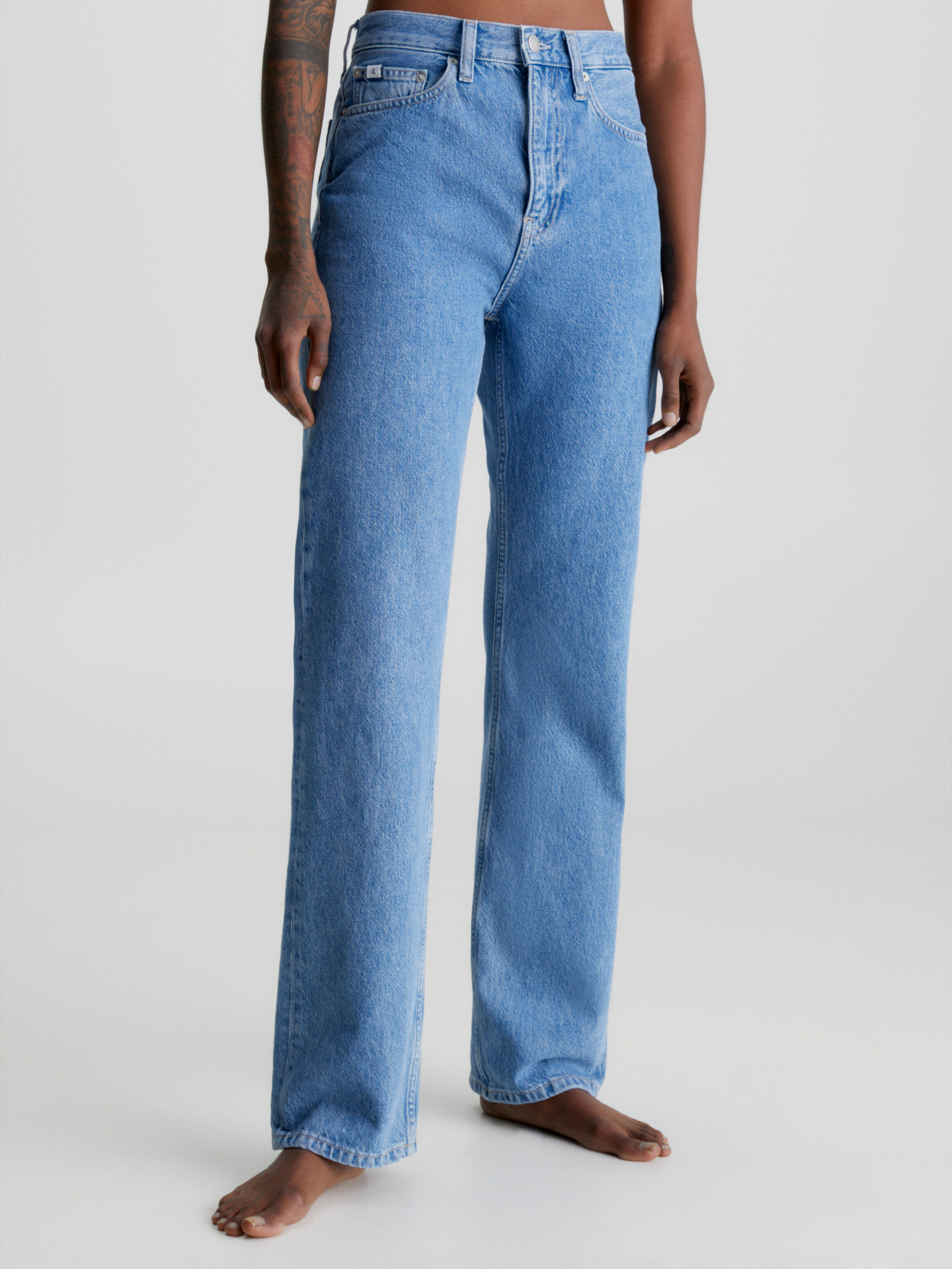 Calvin klein sale high waisted jeans