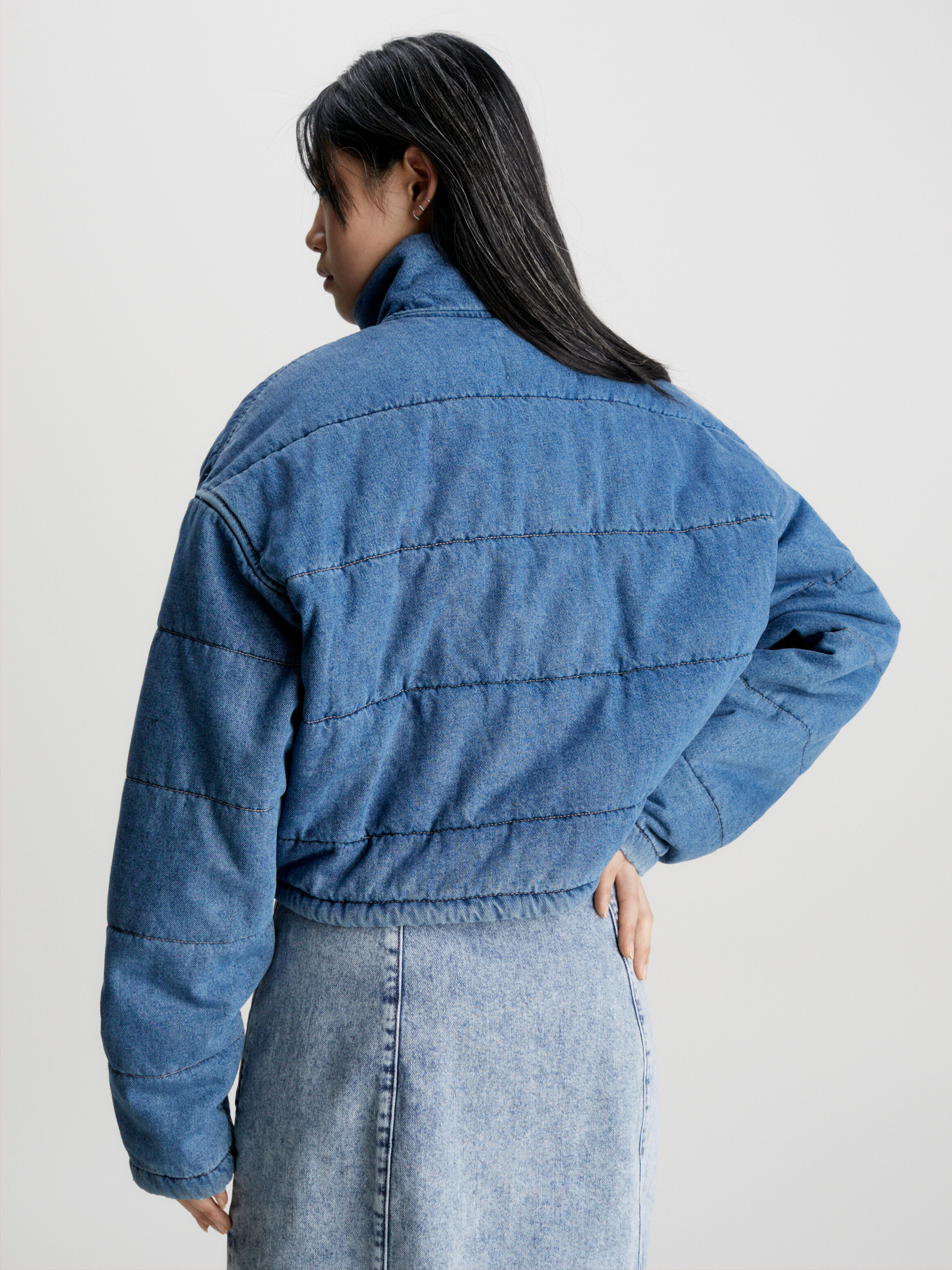 ★正規品★ 【 JEANS】 Cropped Satin Puffer Jacket 20708755_52465649_600.jpg