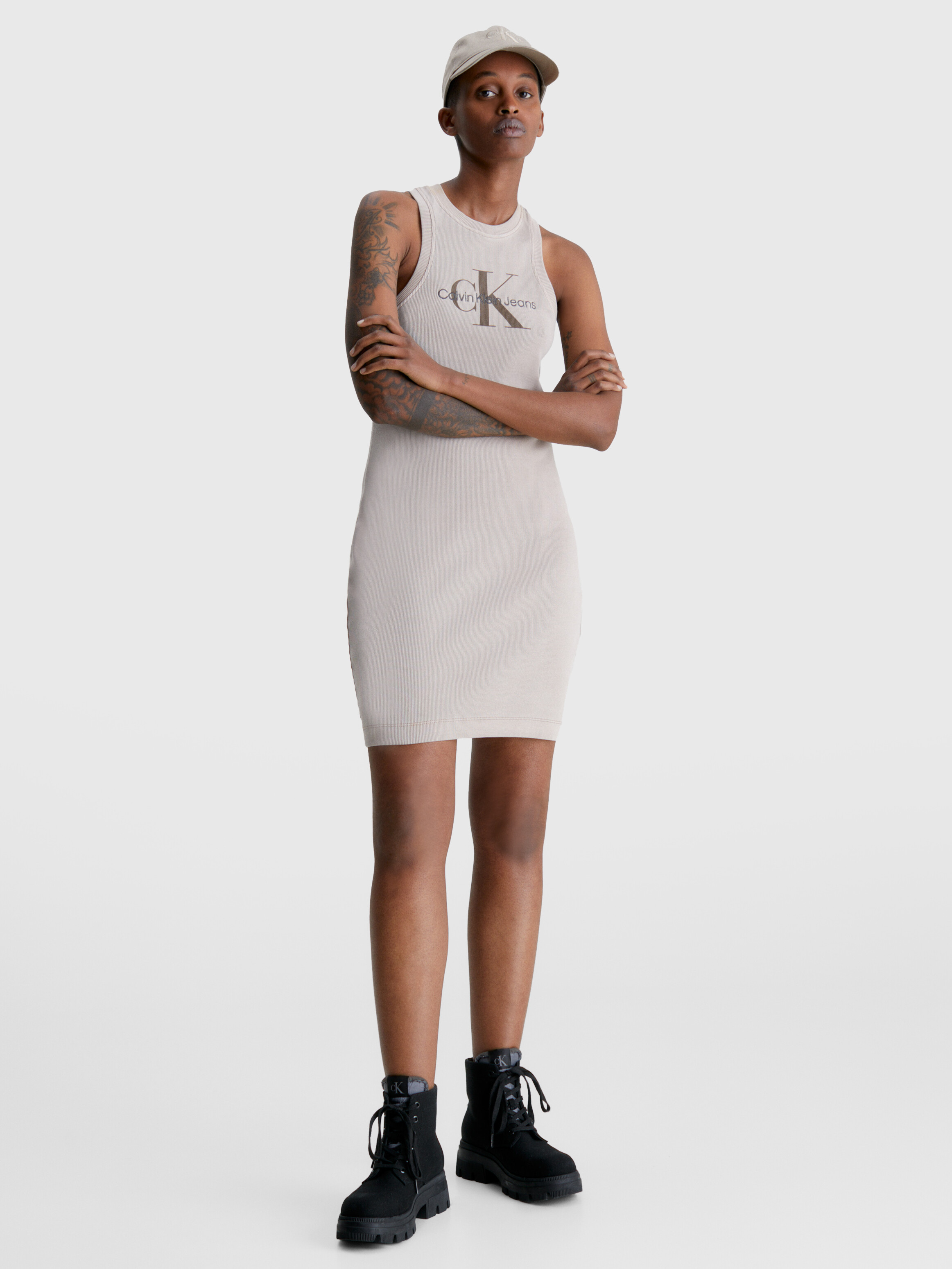 Calvin klein muscle hotsell tank dress