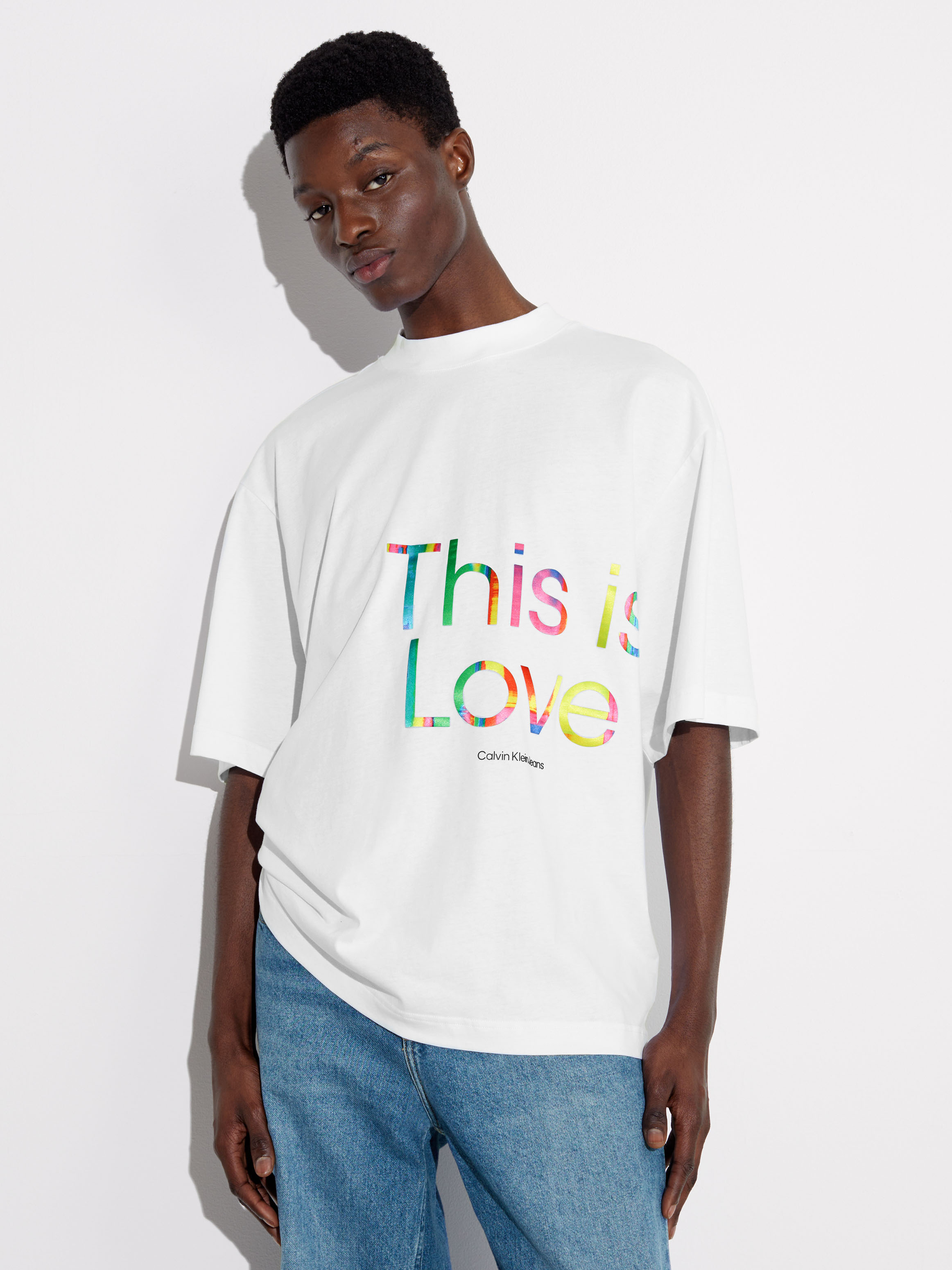 Pride Slogan Oversized T Shirt