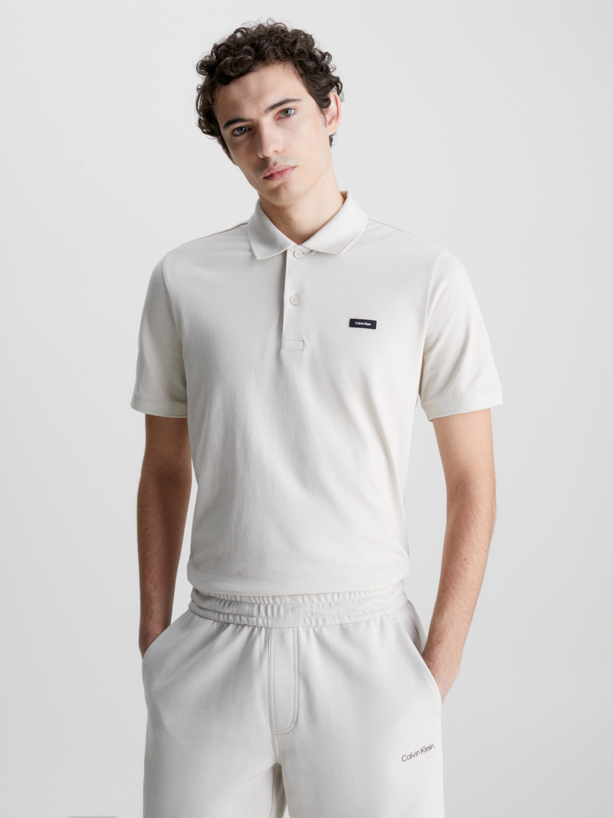 Calvin klein pique sales polo shirt