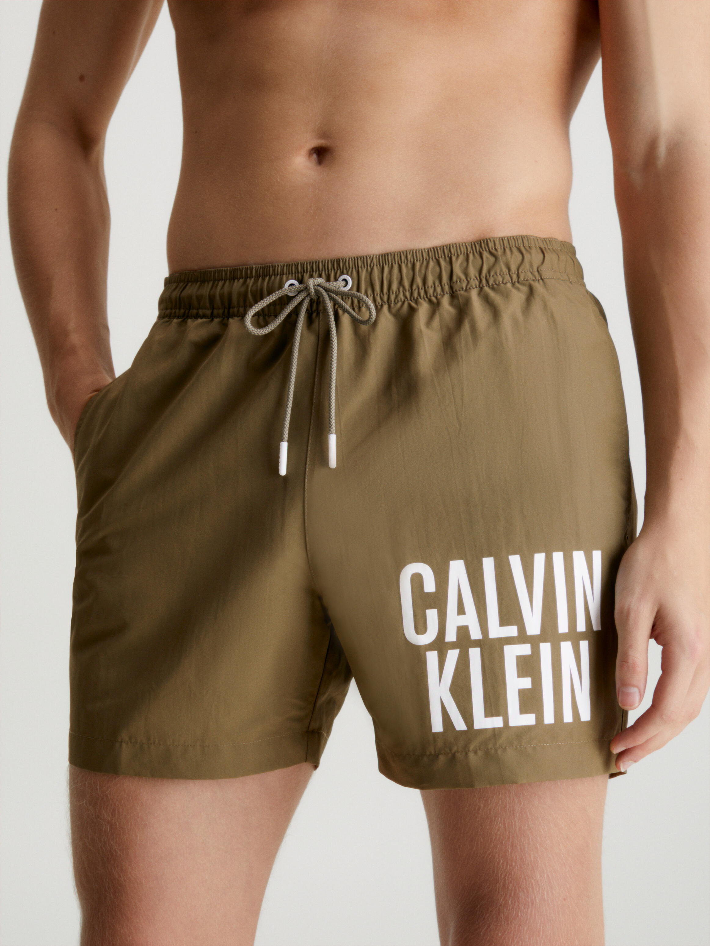 Calvin klein khaki best sale shorts