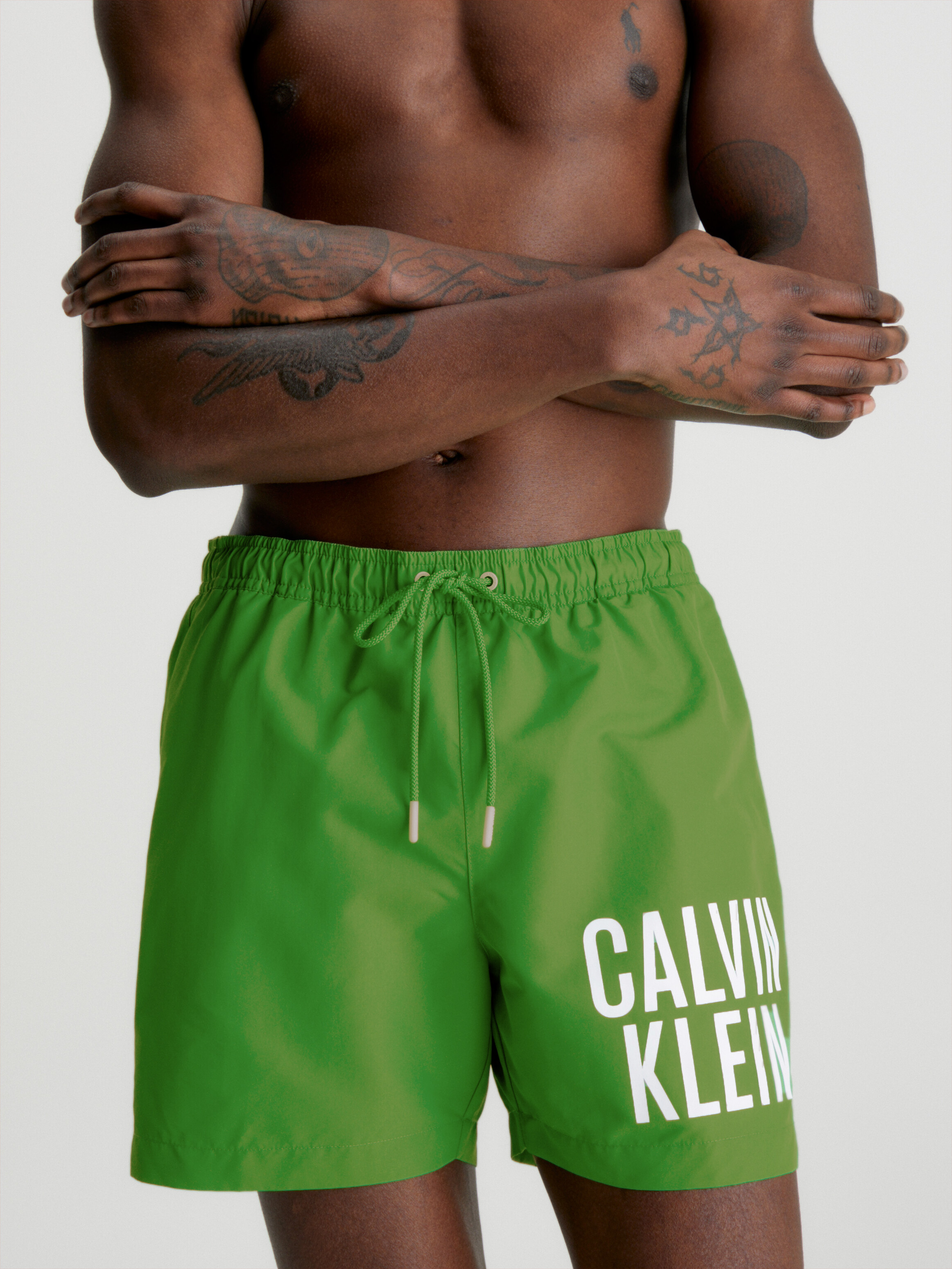 Green calvin klein store swim shorts