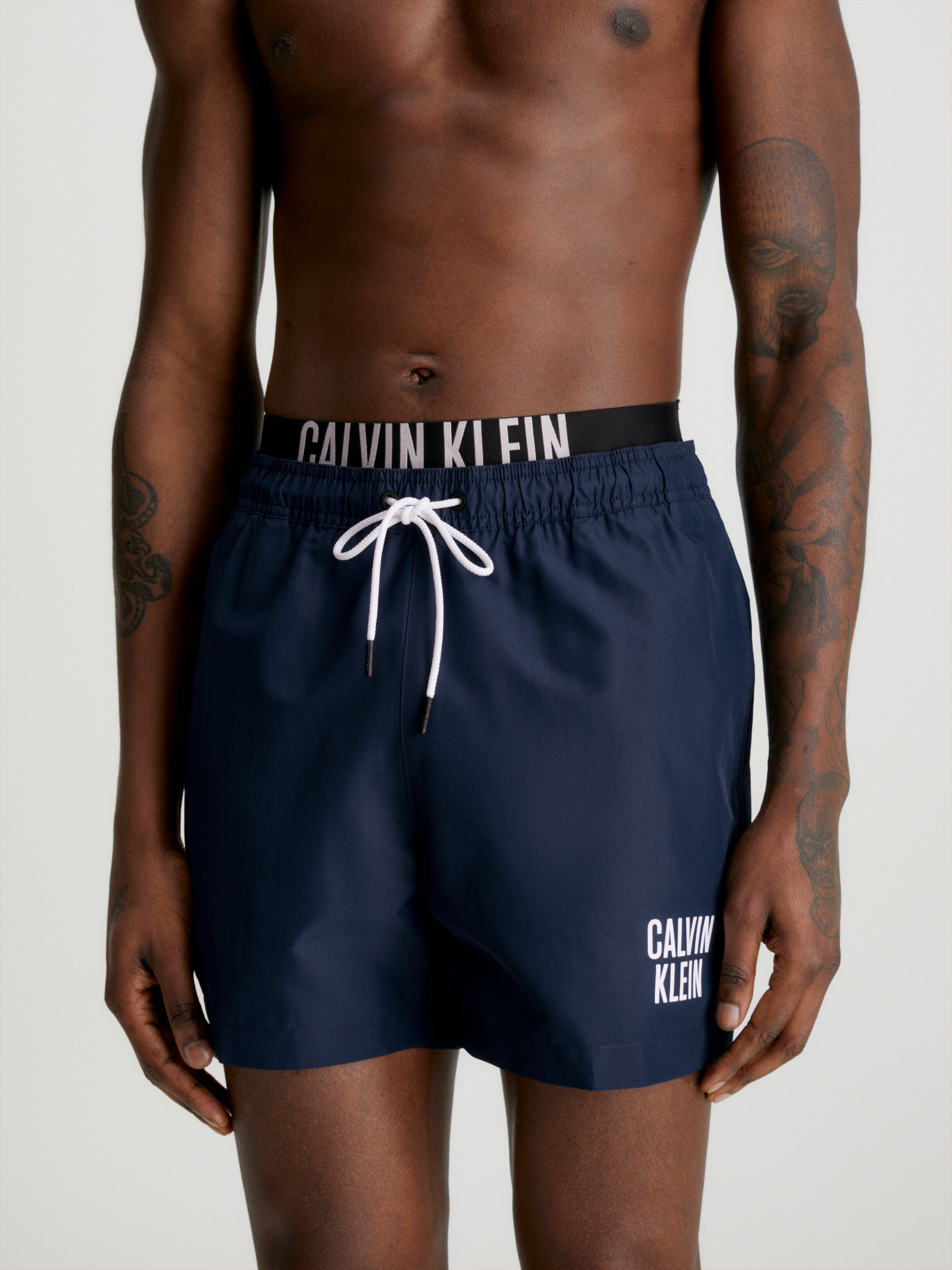 Calvin klein clearance piping swim shorts