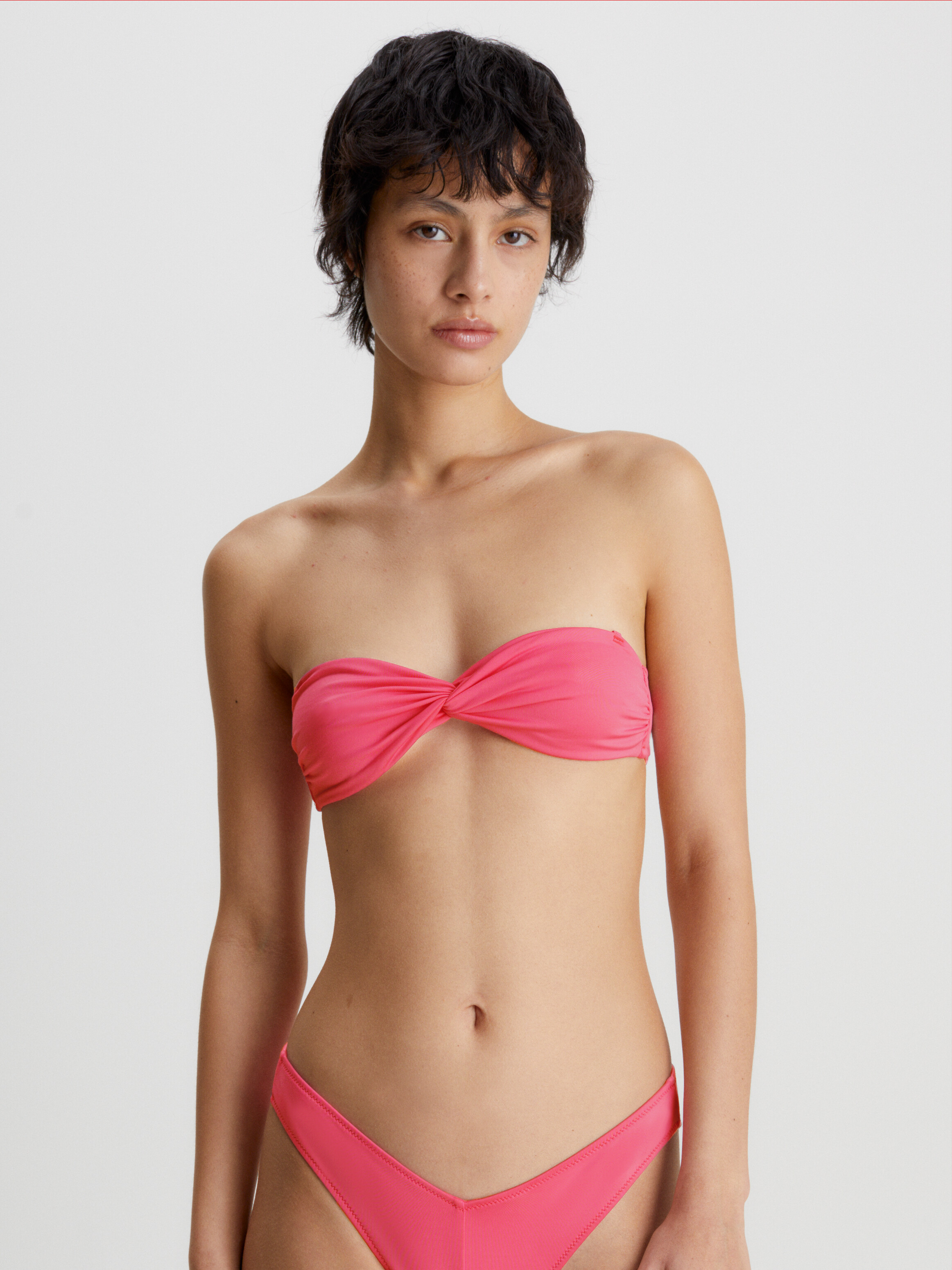 CK Monogram Triangle Bikini Top | Calvin Klein