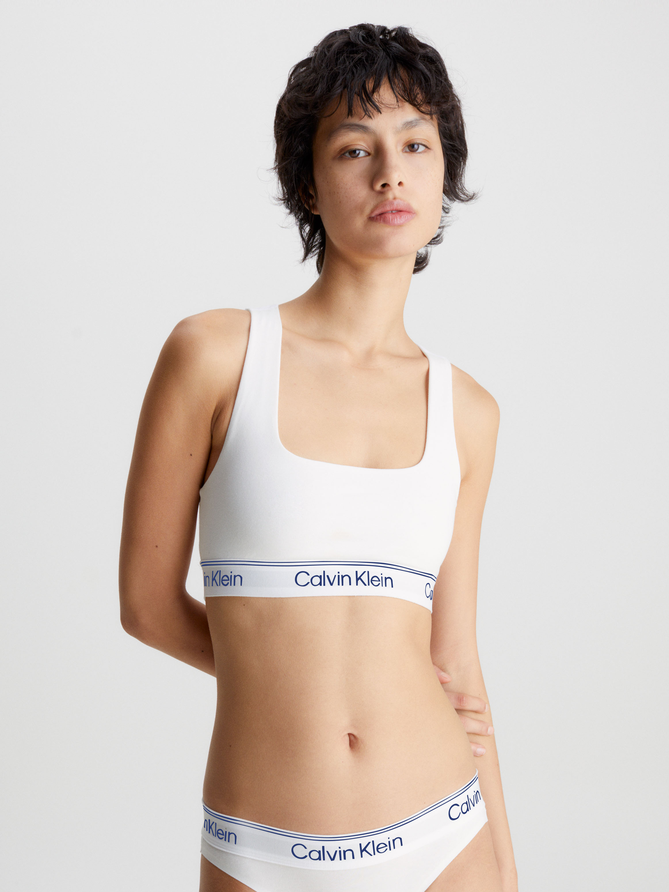 White calvin sale klein sports bra