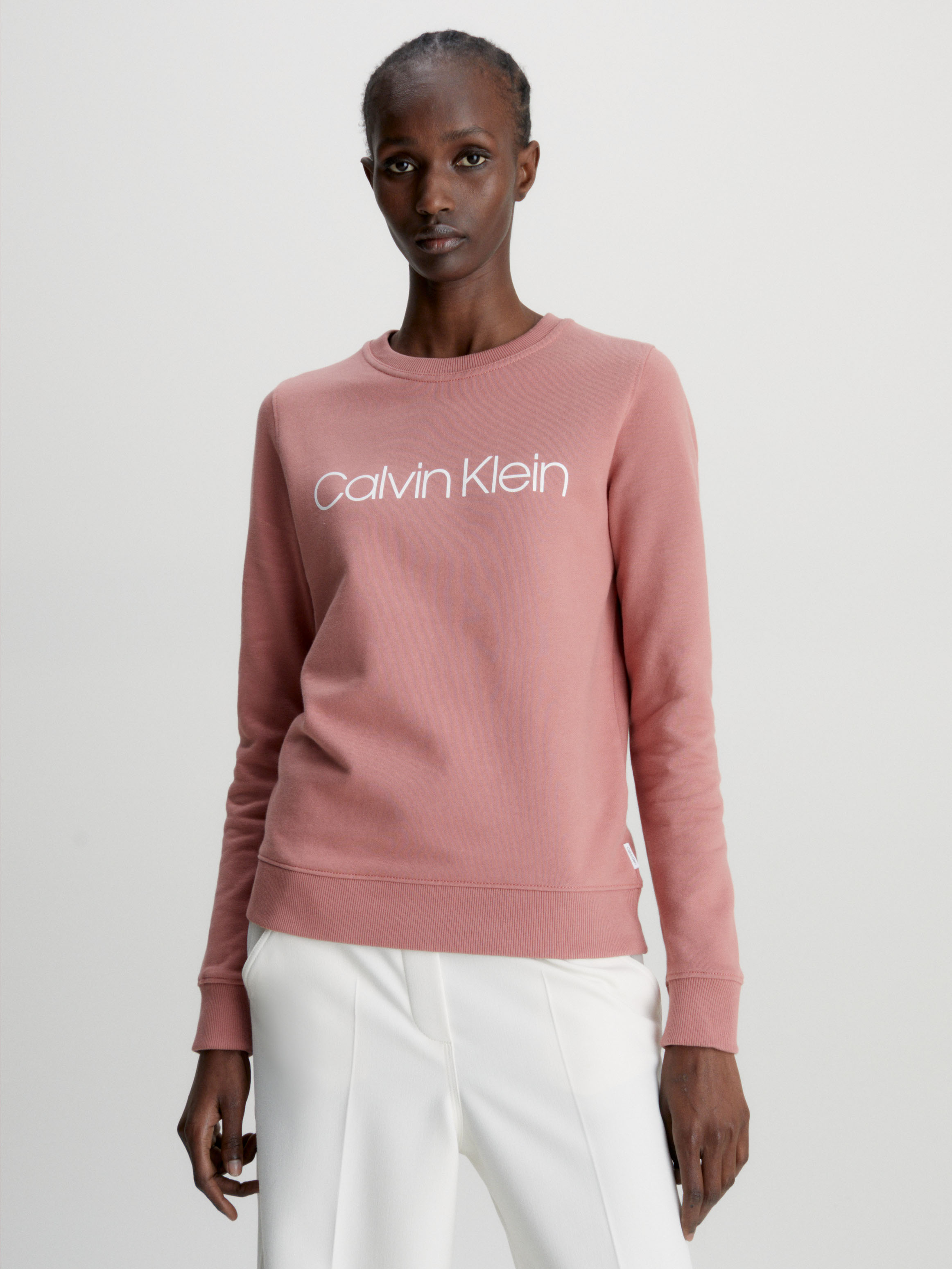 Calvin klein clearance pink sweatshirt