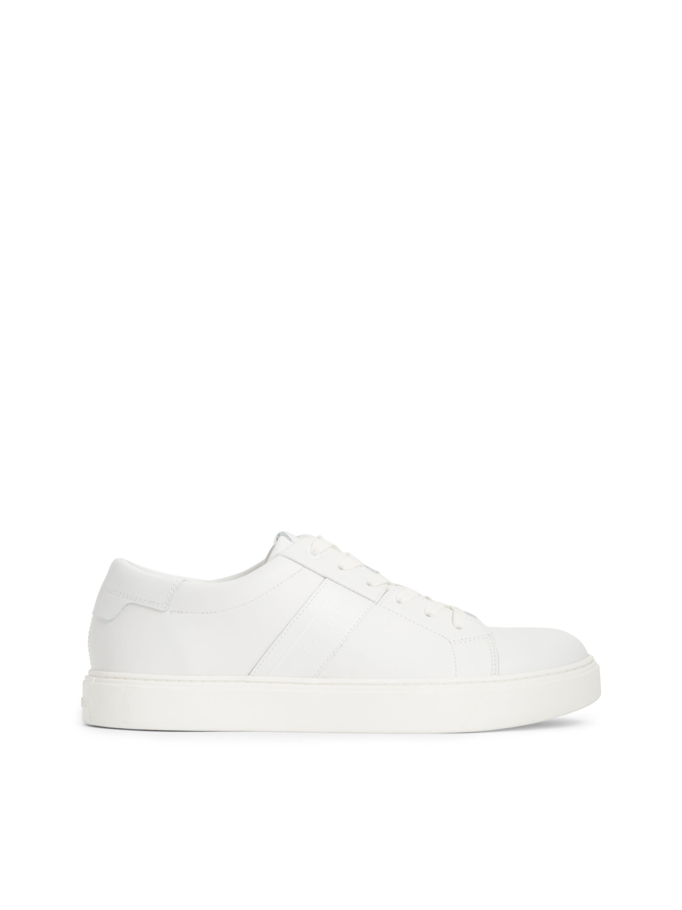 Calvin klein white hot sale leather sneakers womens