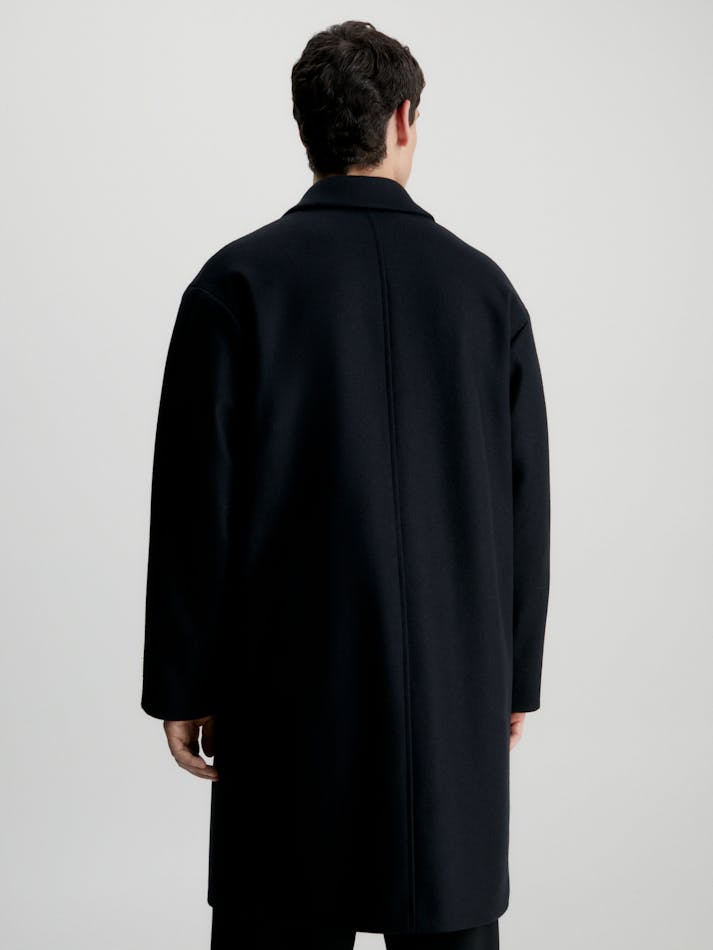 Relaxed Wool Blend Coat Calvin Klein1