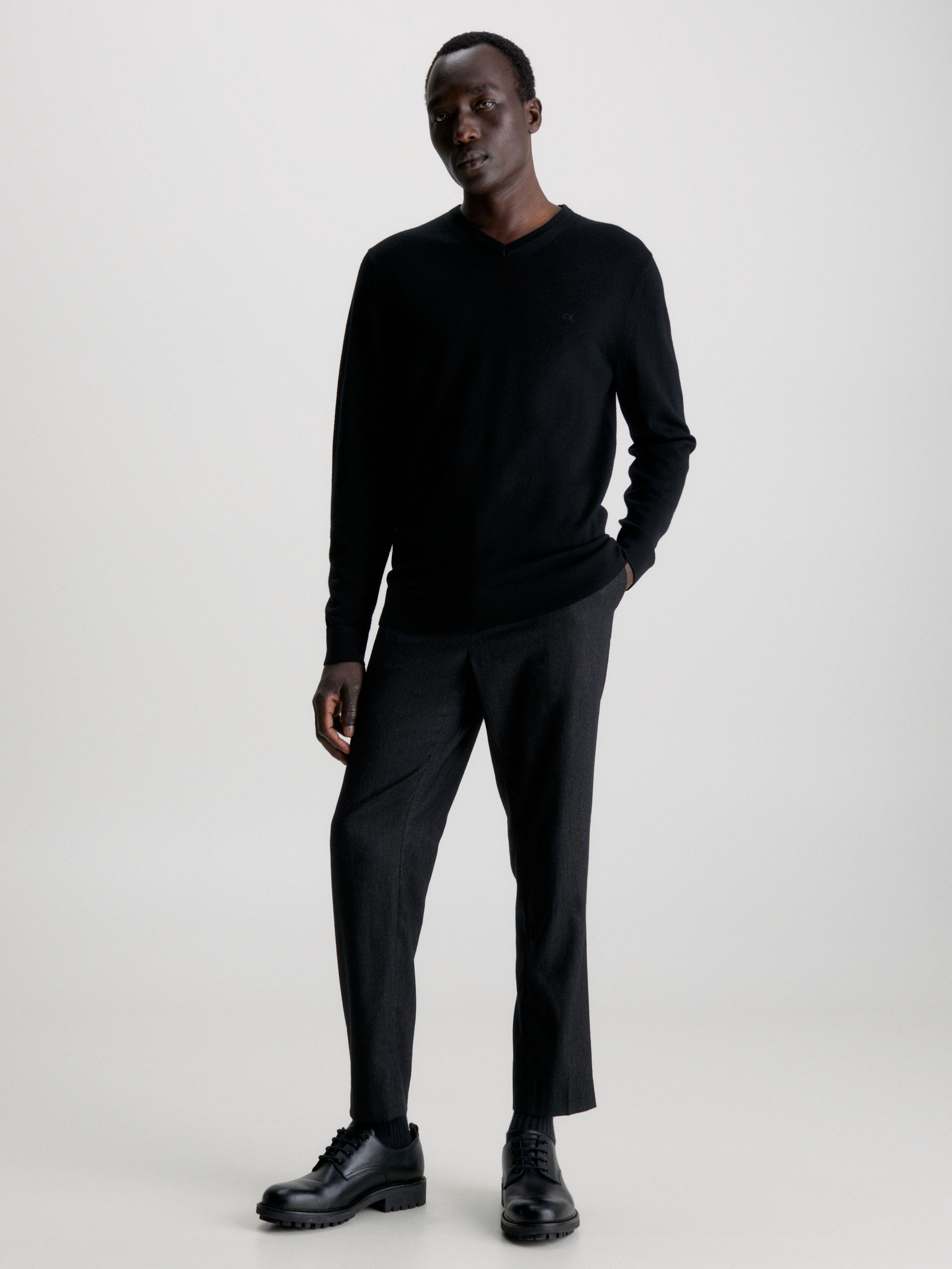 Merino Wool V-neck Jumper | Calvin Klein Merino Wool V-neck Jumper | Calvin Klein