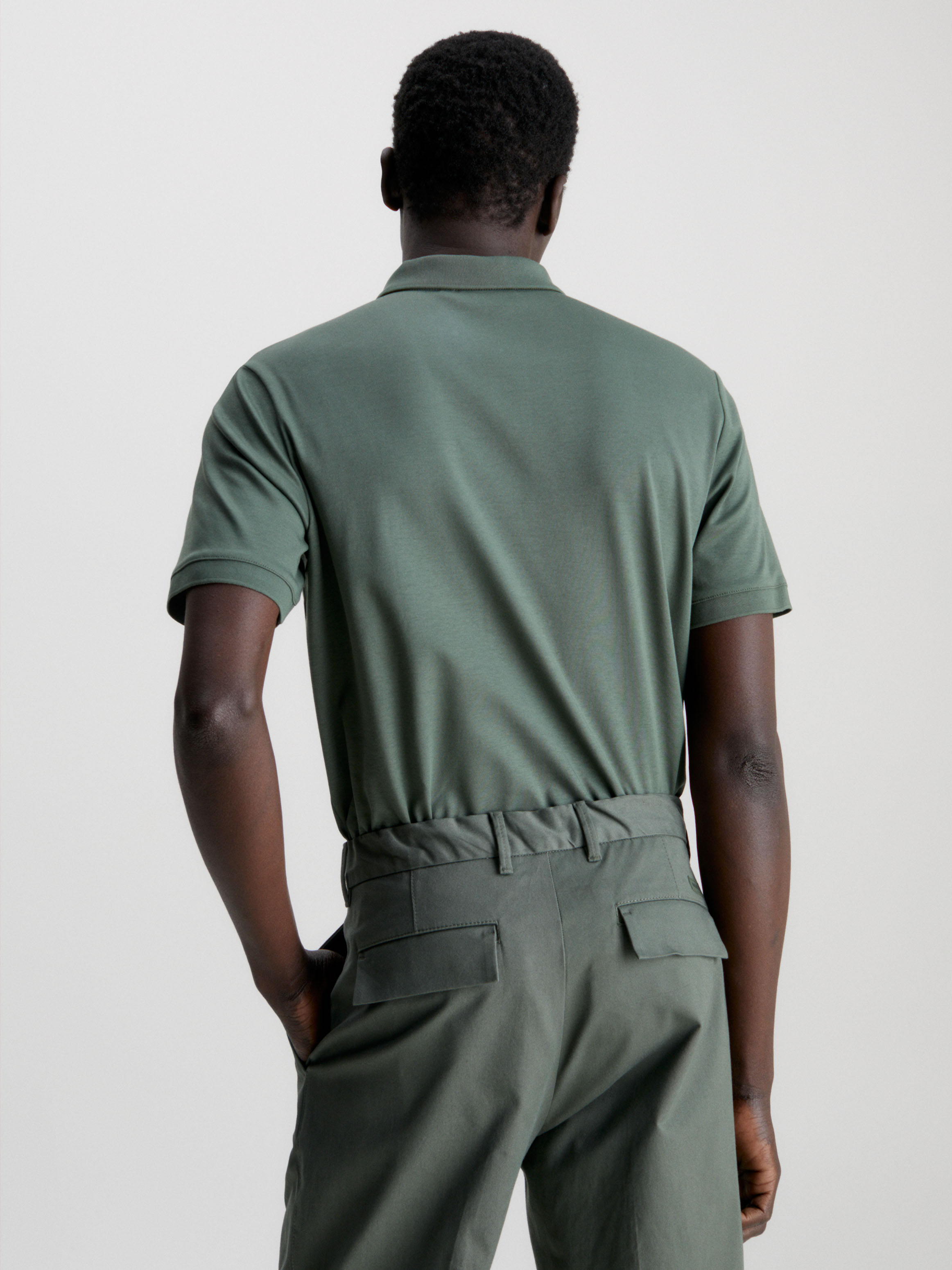 Slim Smooth Cotton Polo Shirt | Calvin Klein