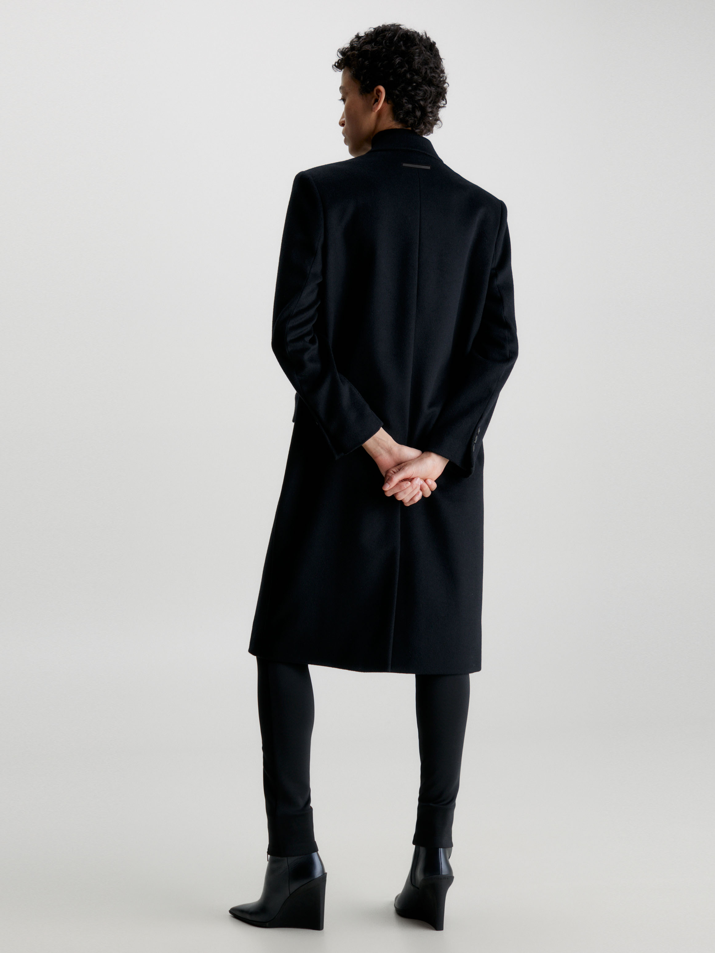 Wool Double Breasted Coat | Calvin Klein
